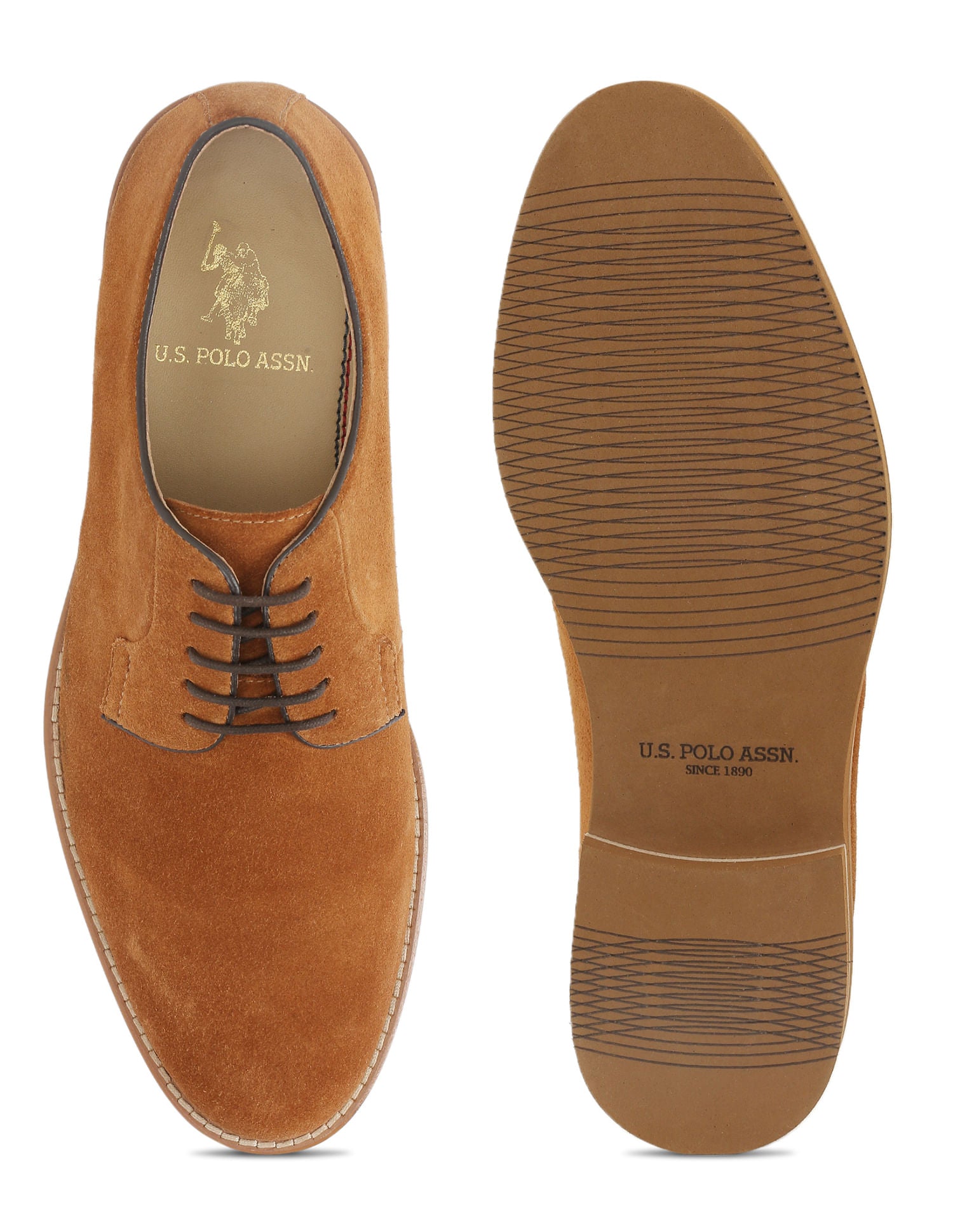 Men Aeren Leather Casual Shoes Tan - U.S. POLO ASSN. | Large