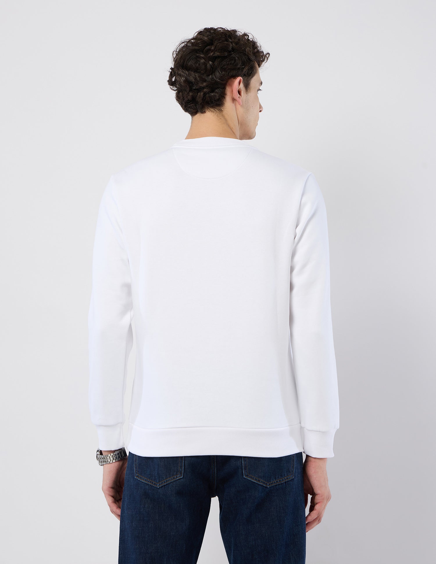 Brand Embroidered Regular Fit Sweatshirt White - U.S. POLO ASSN. | Large