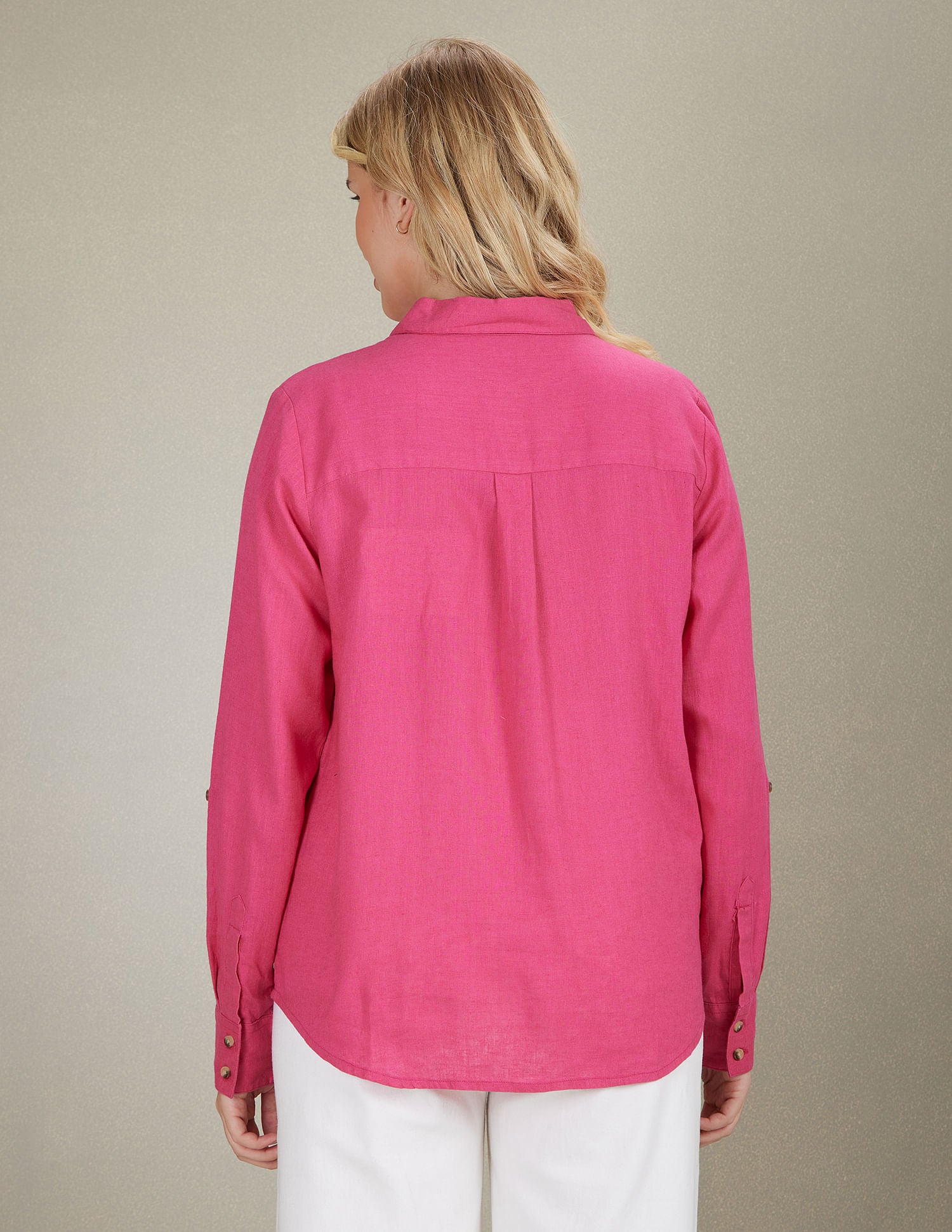 Solid Embroidered Logo Shirt Pink - U.S. POLO ASSN. | Large