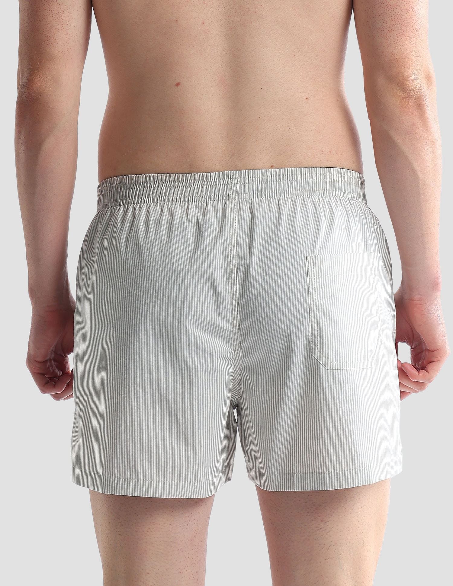 Pure Cotton EX004  Boxer Shorts - Pack of 1 Grey and White - U.S. POLO ASSN. | Large