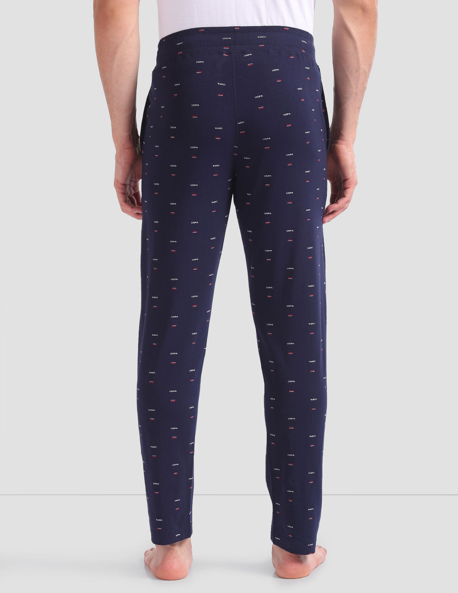 All Over Print OELP2 Lounge Track Pants - Pack Of 1 Navy - U.S. POLO ASSN. | Large