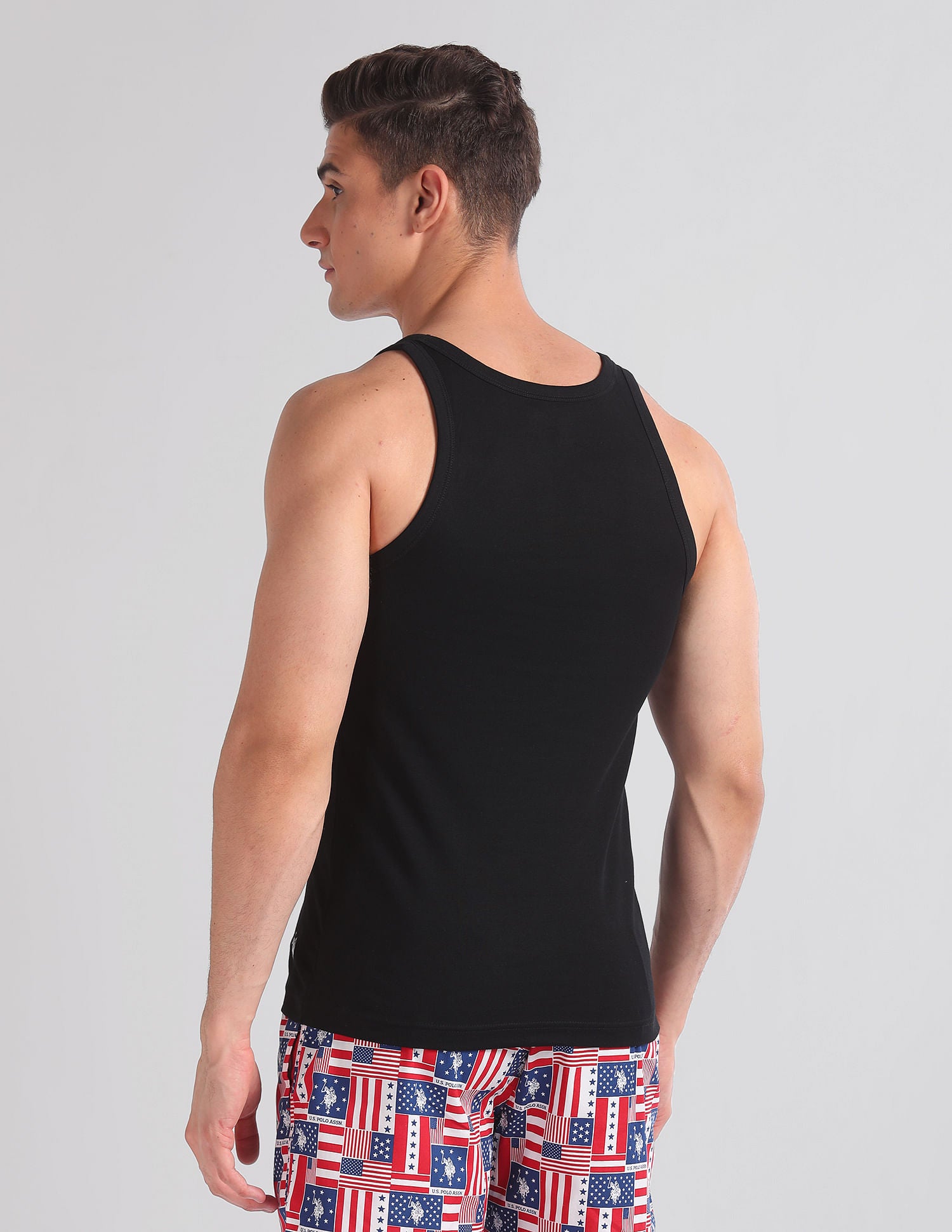 Pure Cotton EV006 Vest - Pack Of 1 Black - U.S. POLO ASSN. | Large