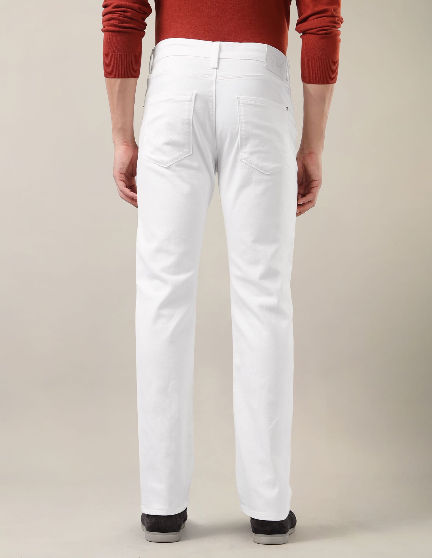 Harold Slim Straight Fit White Jeans White - U.S. Polo Assn. India | Large