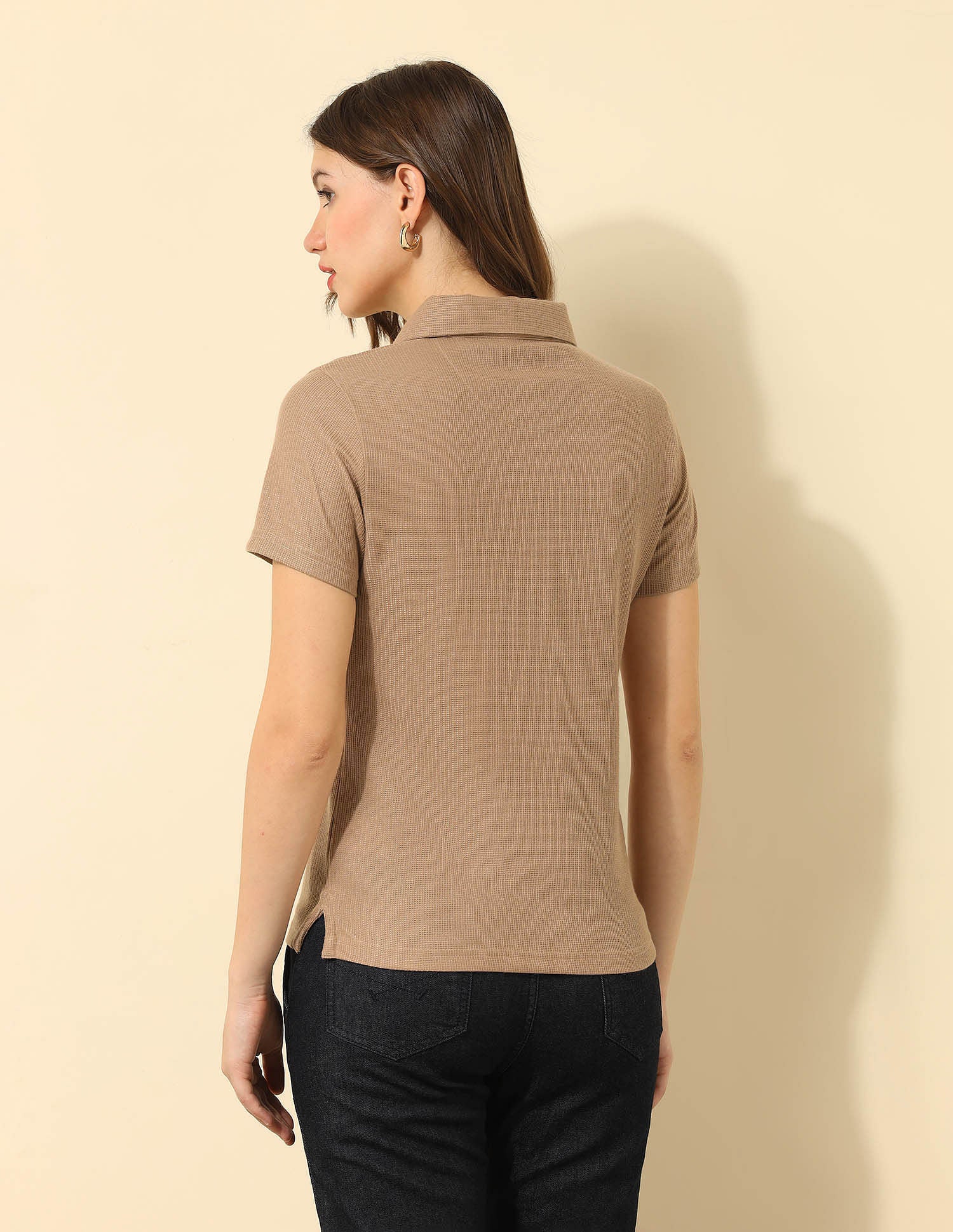 Regular Fit Solid Polo Shirt Brown - U.S. POLO ASSN. | Large