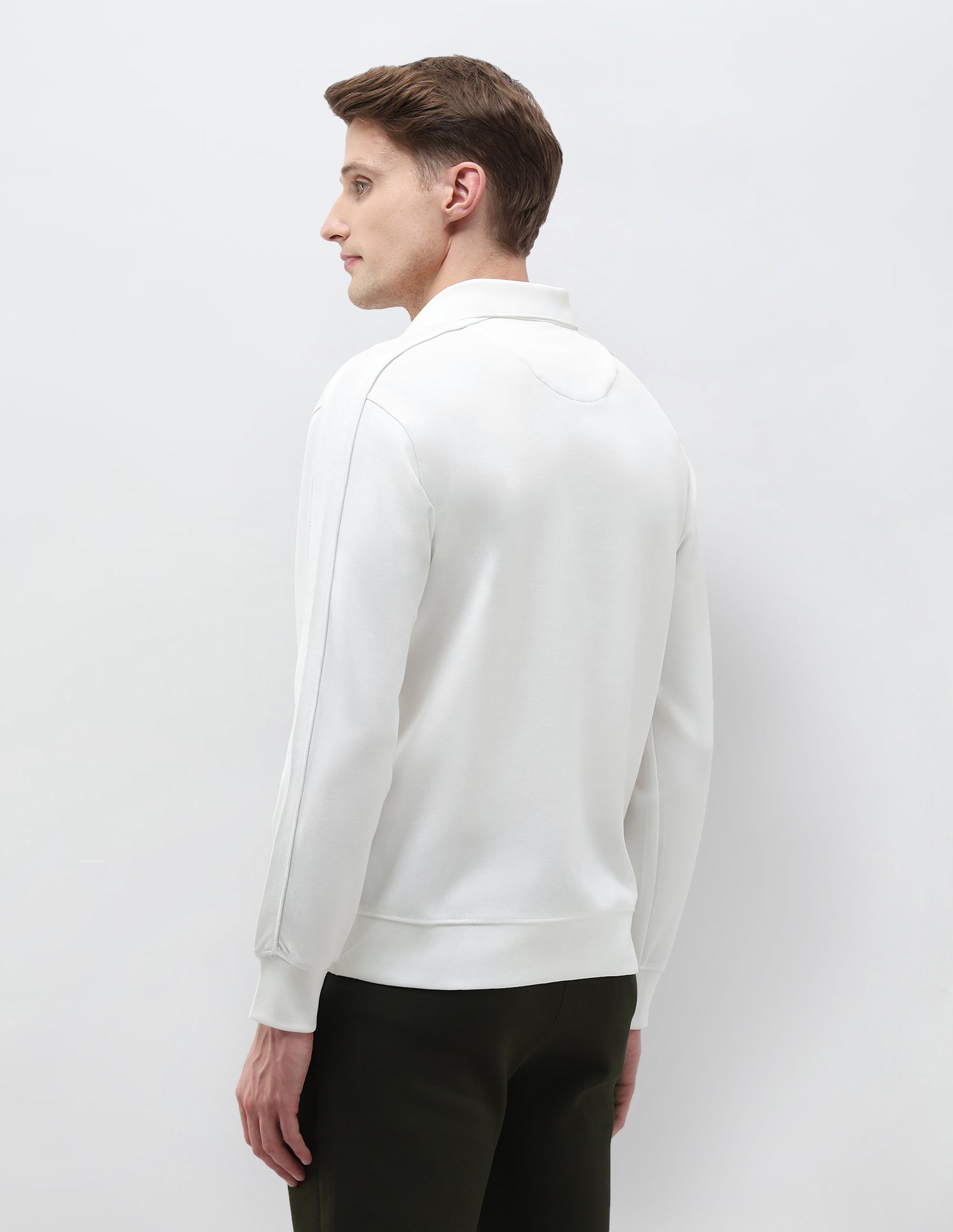 Solid Regular Fit Sweatshirt Off White - U.S. POLO ASSN. | Large