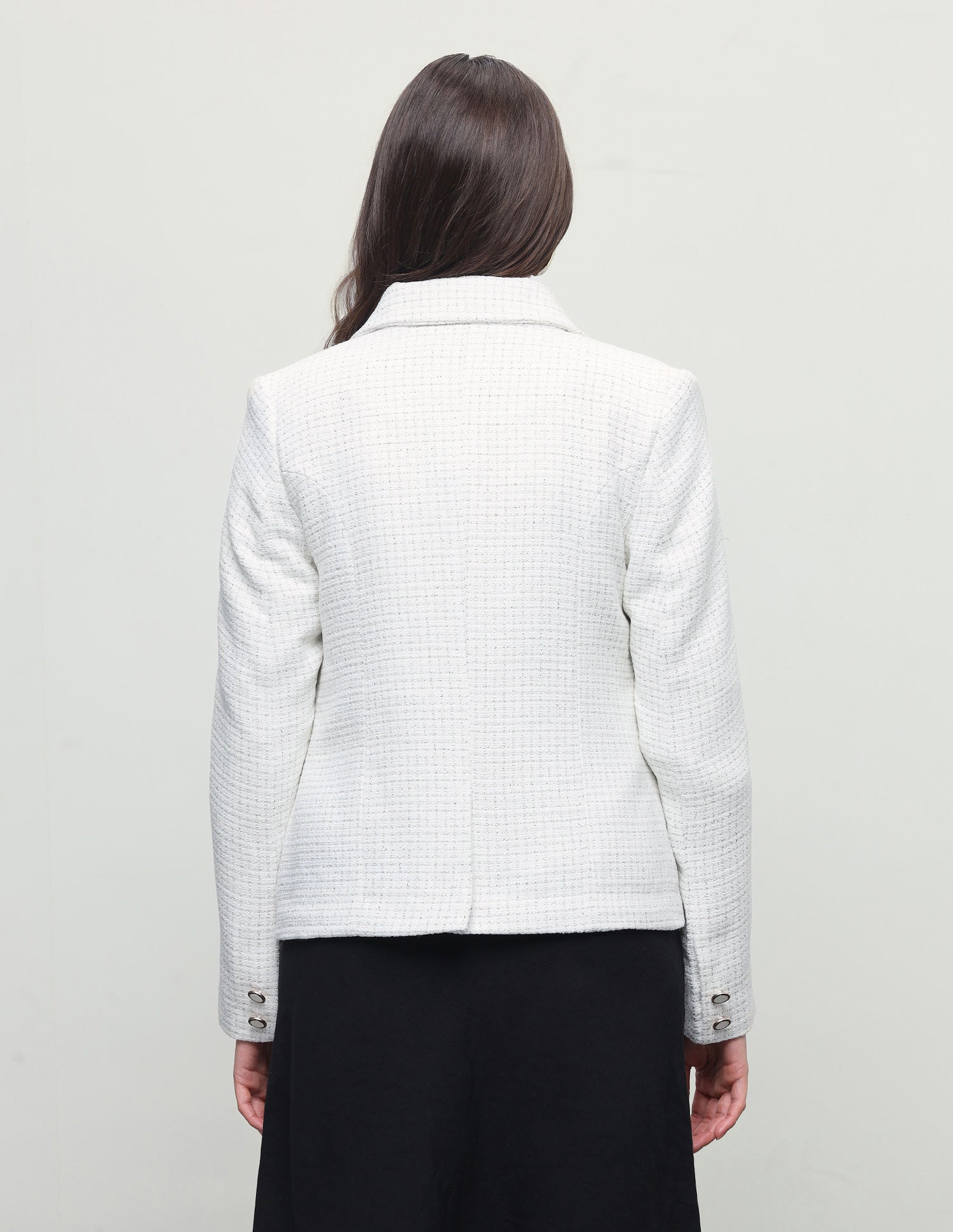 Tweed Blazer Jacket Off-White - U.S. Polo Assn. India | Large
