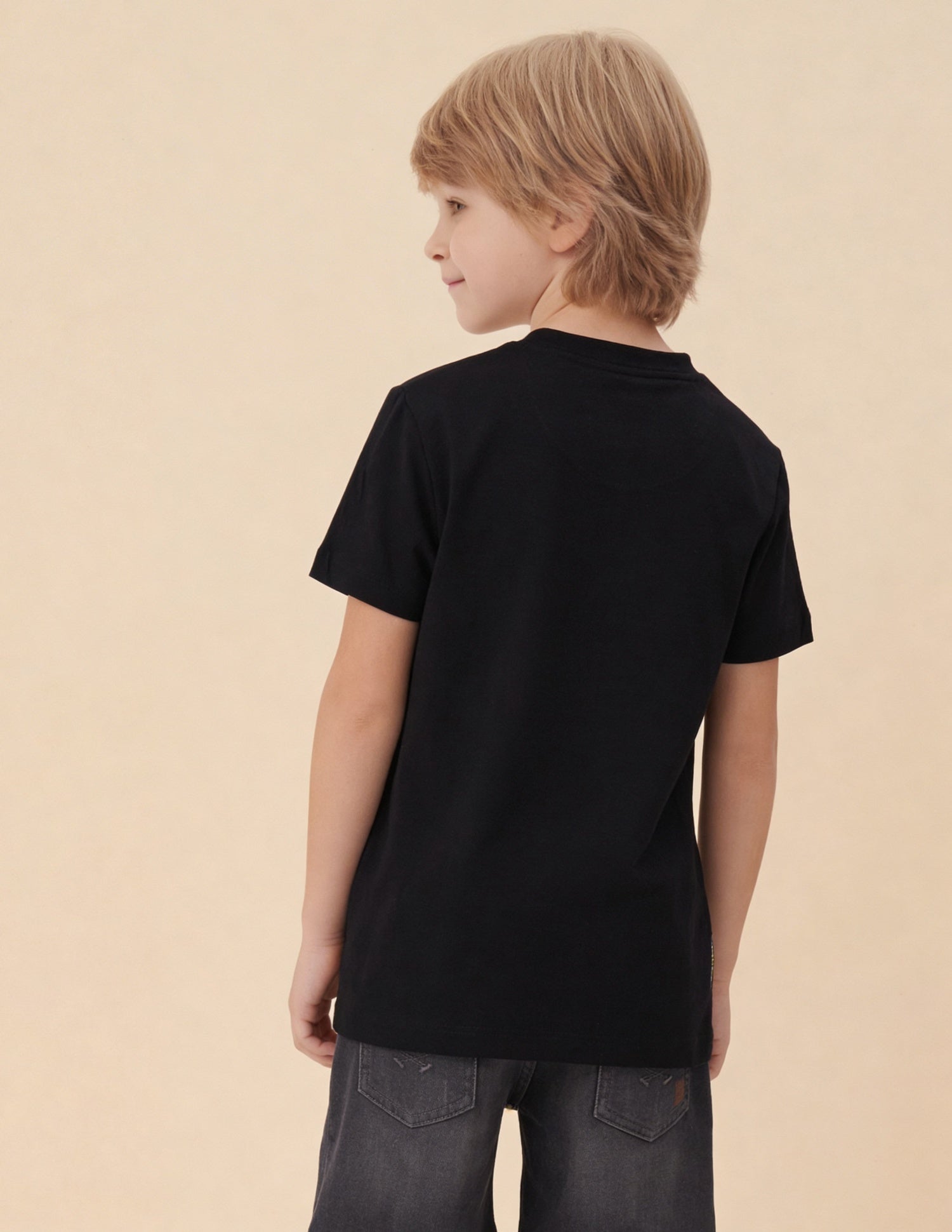 Brand Printed Regular Fit T-Shirt Black - U.S. Polo Assn. India | Large
