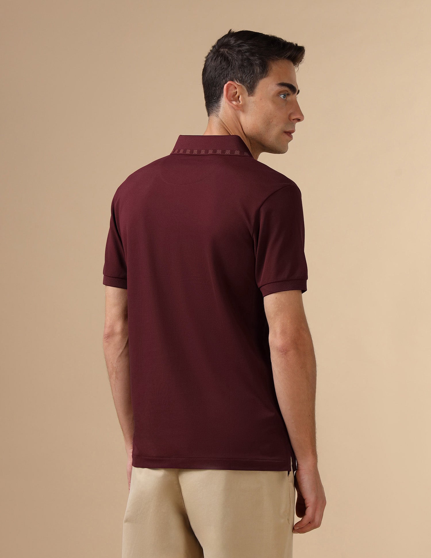 Solid Regular Fit Polo Shirt Maroon - U.S. POLO ASSN. | Large
