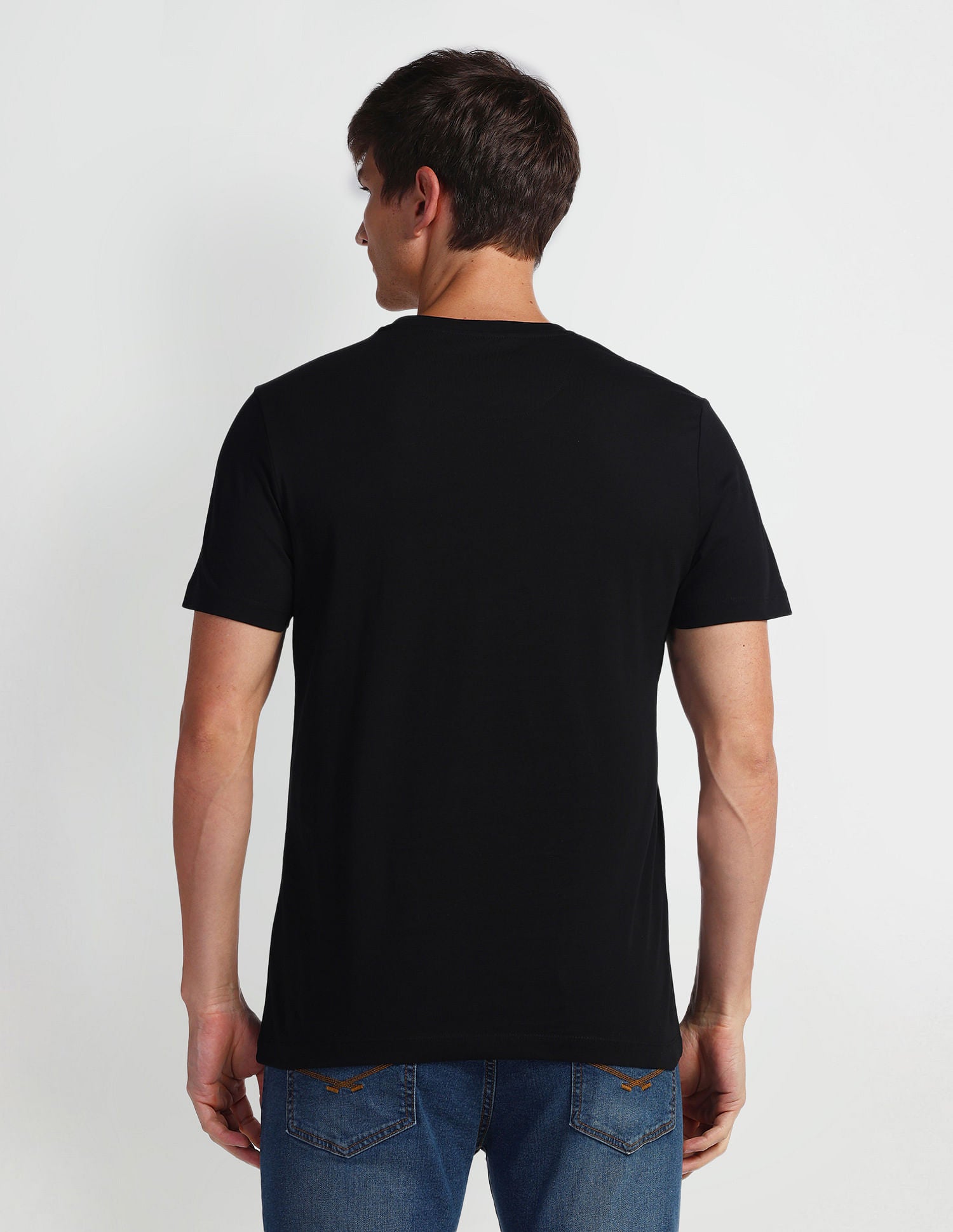 Brand Print Muscle Fit T-Shirt Black - U.S. POLO ASSN. | Large