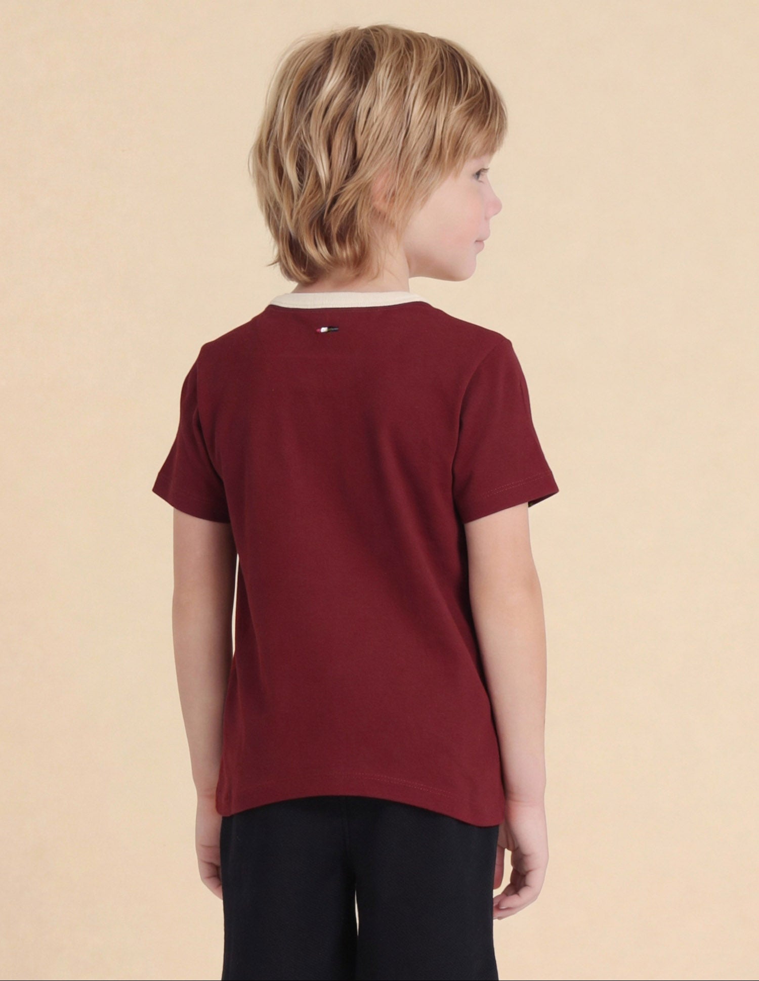 Graphic Brand Printed Regular Fit T-Shirt Dark Red - U.S. Polo Assn. India | Large