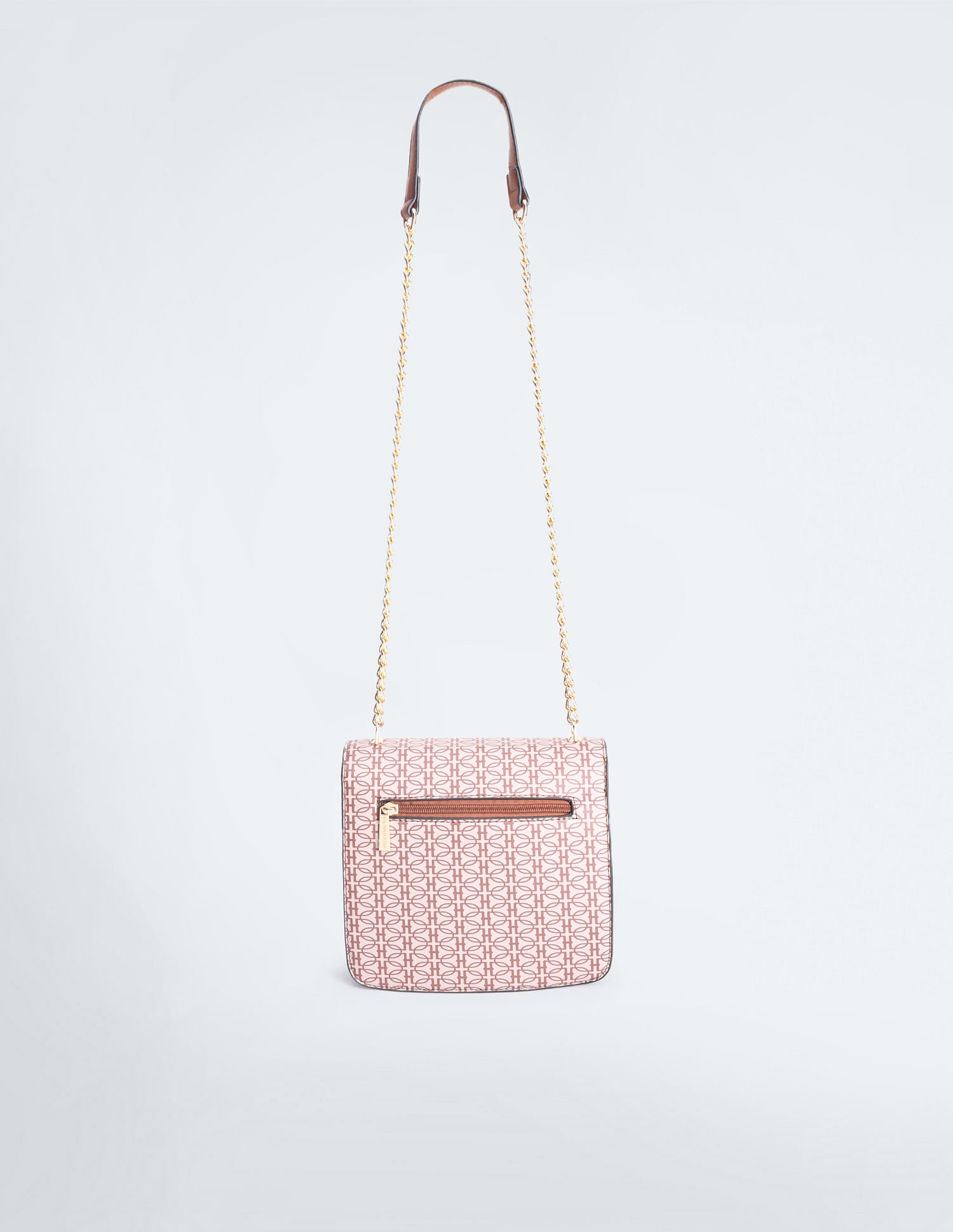 Chain Strap All Over Print Sling Bag Tan and Beige - U.S. POLO ASSN. | Large