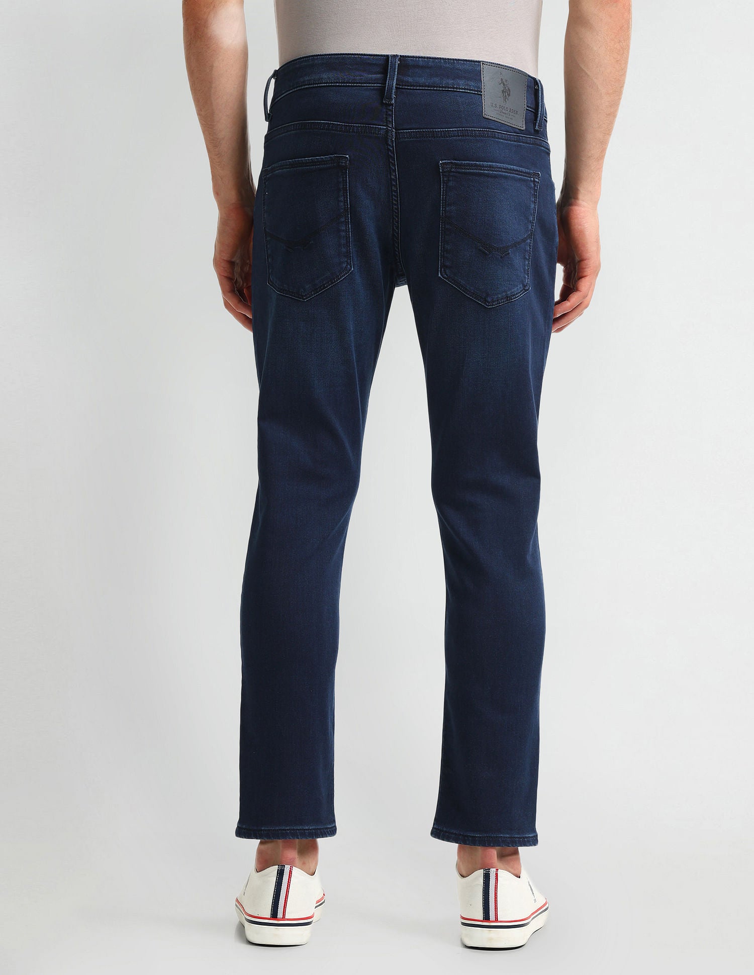 Henry Tapered Cropped Fit Blue Jeans Dark-Blue - U.S. Polo Assn. India | Large