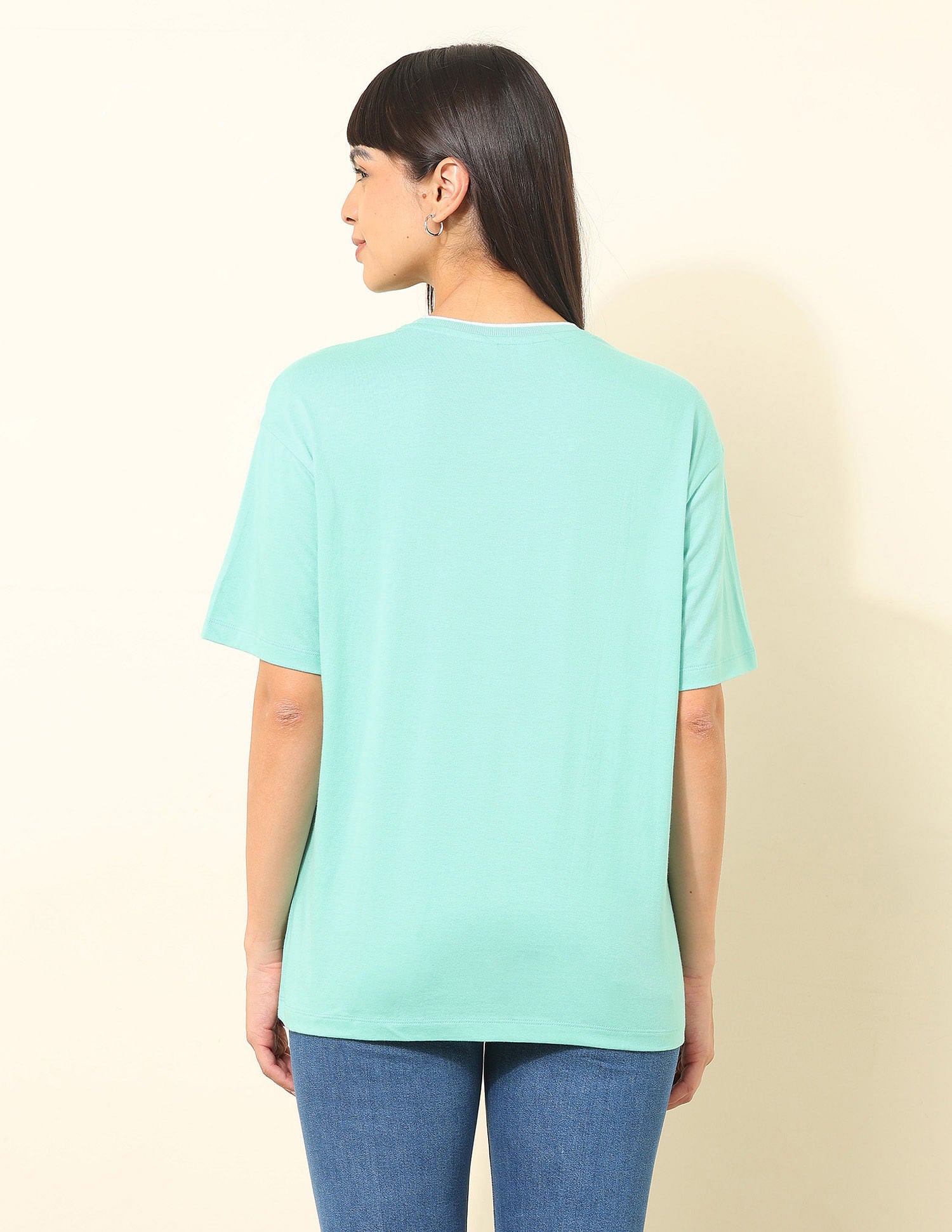 Boyfriend Fit Brand Printed T-Shirt Green - U.S. POLO ASSN. | Large