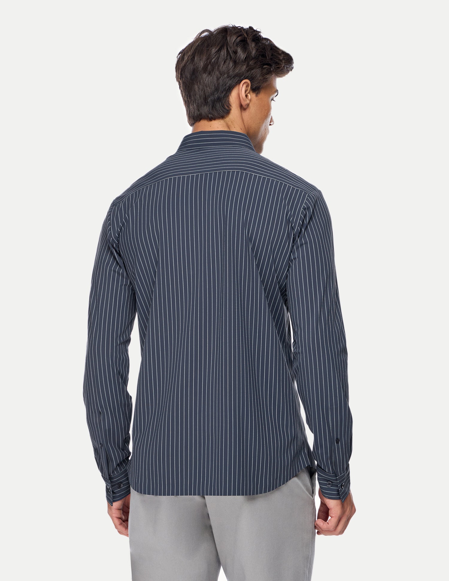 Vertical Striped Knitted Shirt Navy - U.S. Polo Assn. India | Large