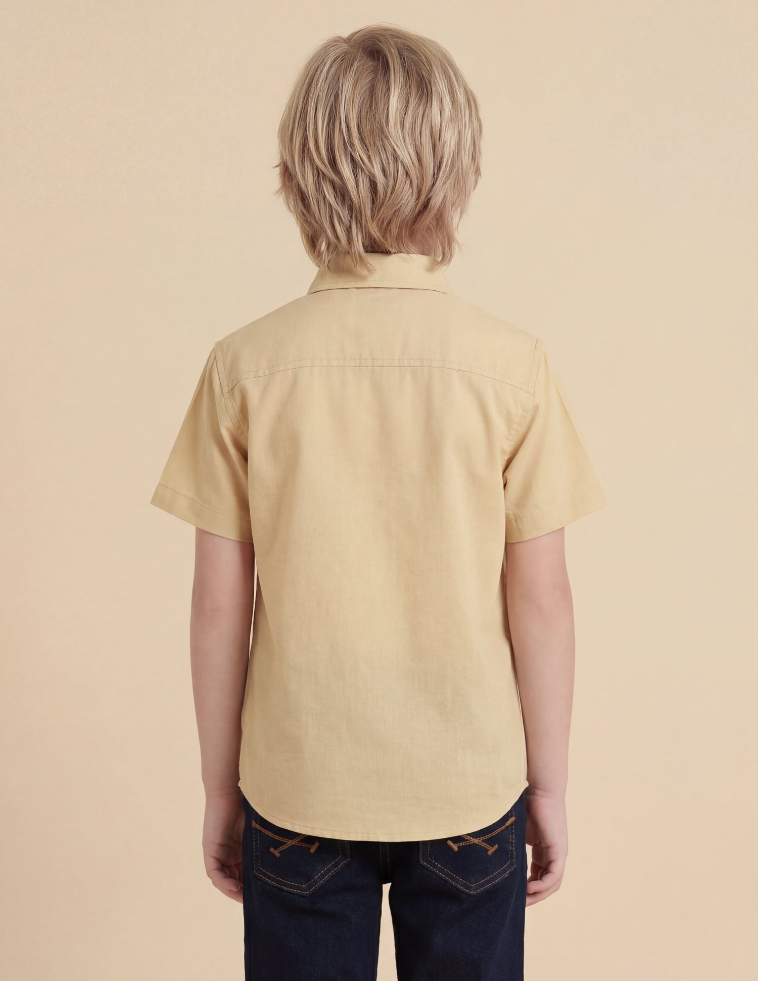 Graphic Brand Printed Regular Fit Shirt Beige - U.S. Polo Assn. India | Large