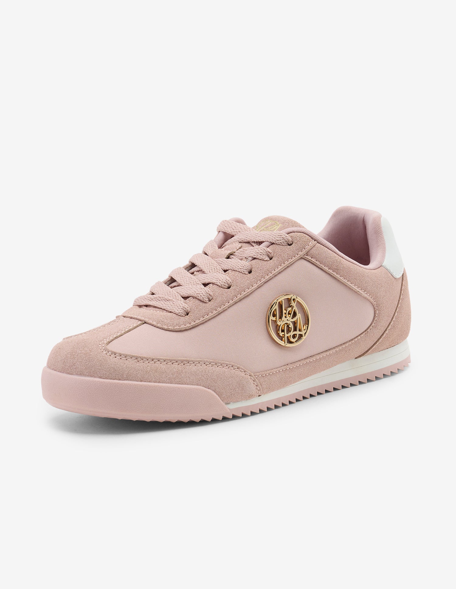 Ondine Lace-Ups Suede Sneakers Blush - U.S. Polo Assn. India | Large
