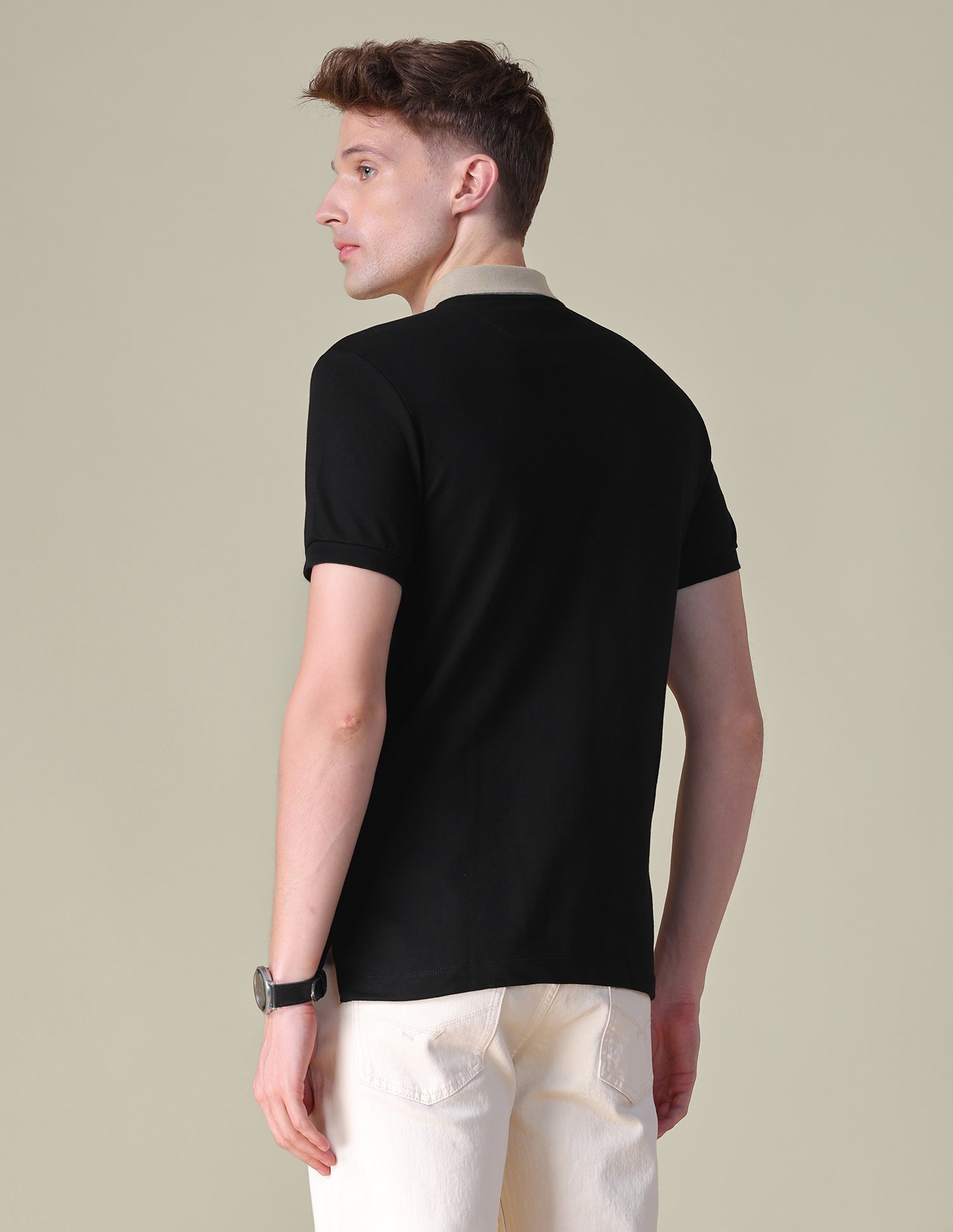 Solid Slim Fit Polo Shirt Black - U.S. POLO ASSN. | Large