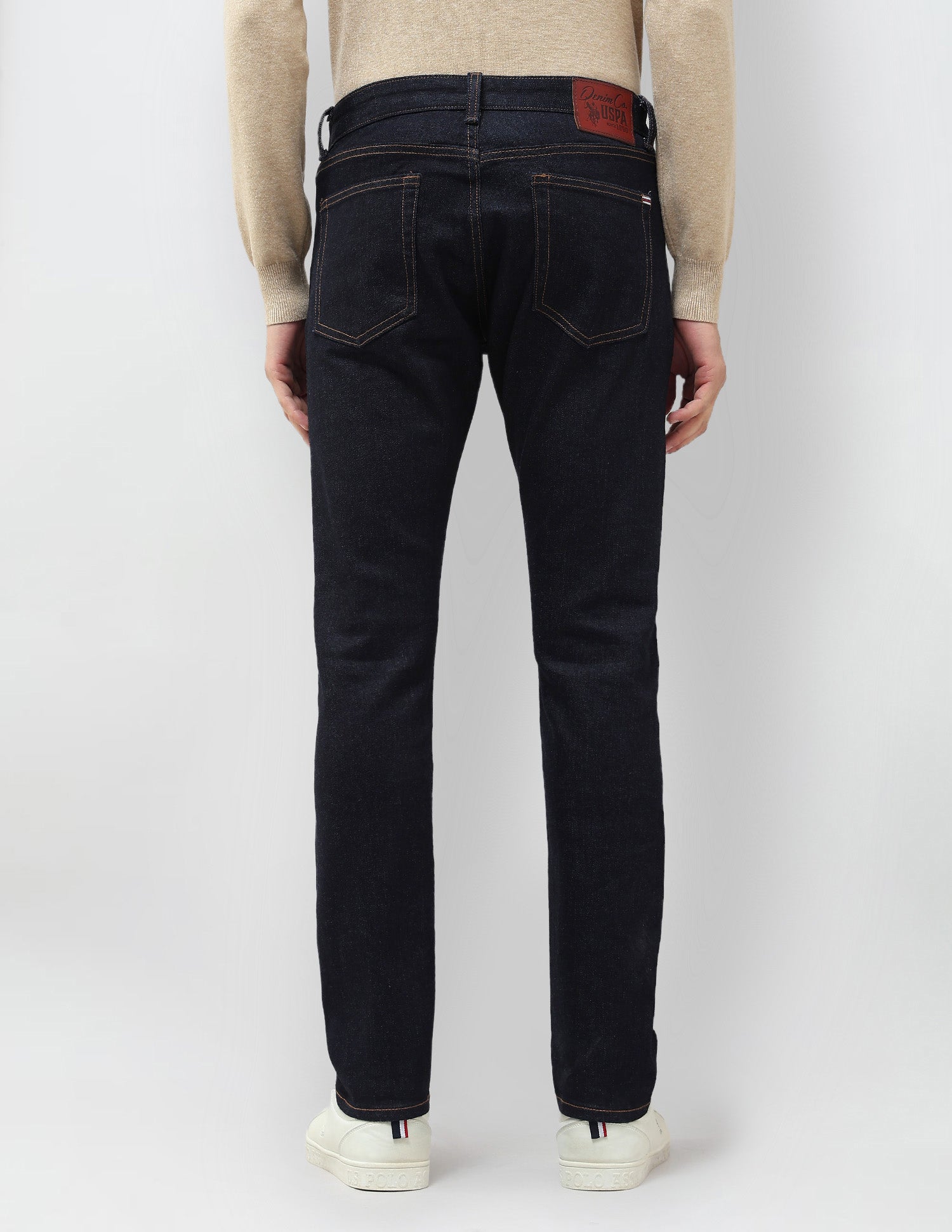 Brandon Slim Tapered Fit Blue Jeans Blue - U.S. POLO ASSN. | Large