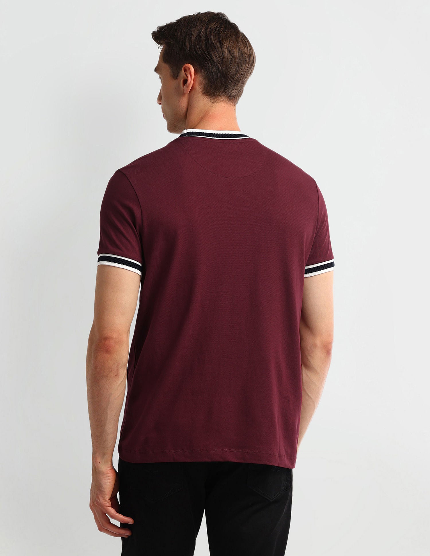 Muscle Fit Cotton T-Shirt Red - U.S. POLO ASSN. | Large