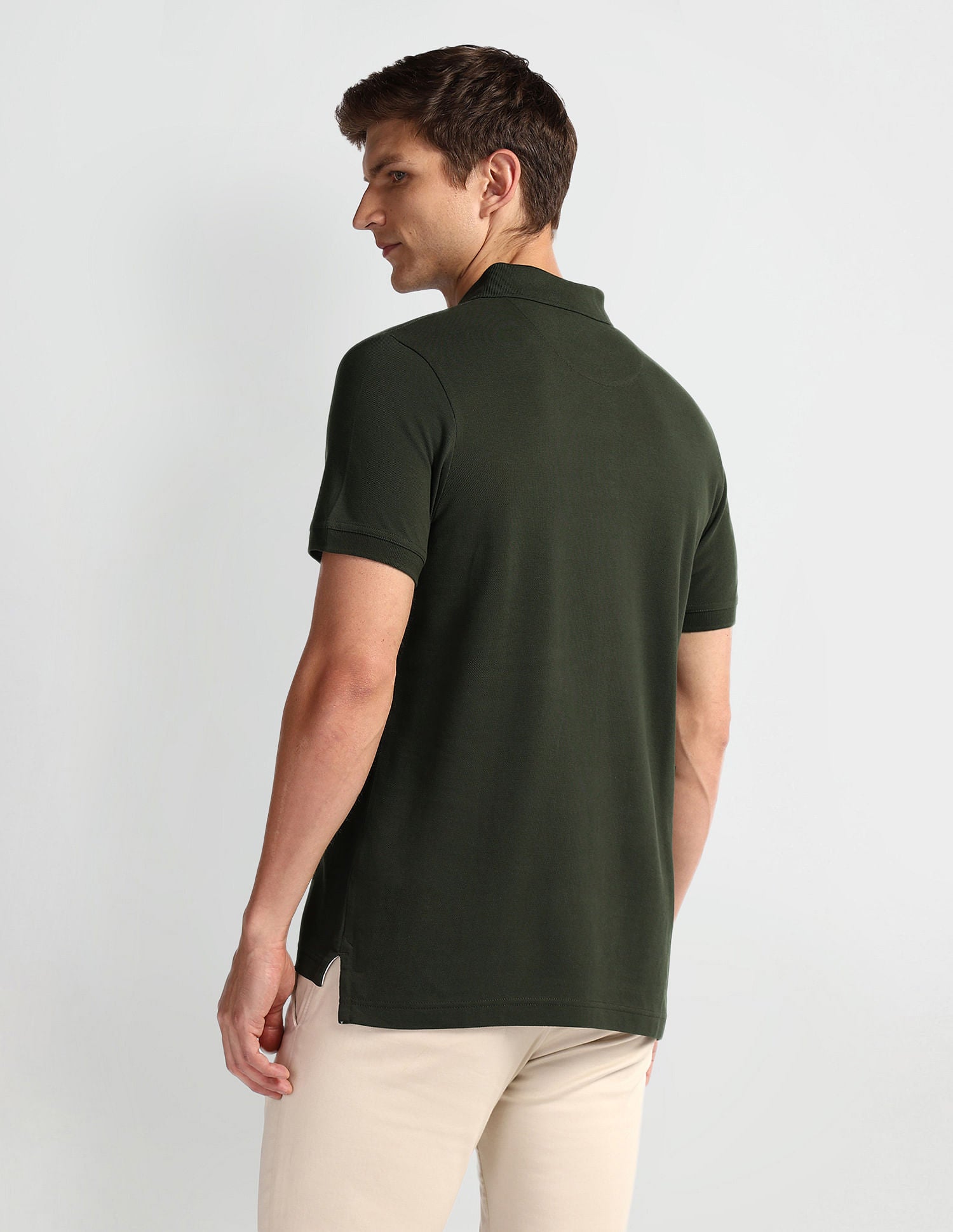 Graphic Print Muscle Fit Polo Shirt Navy - U.S. POLO ASSN. | Large