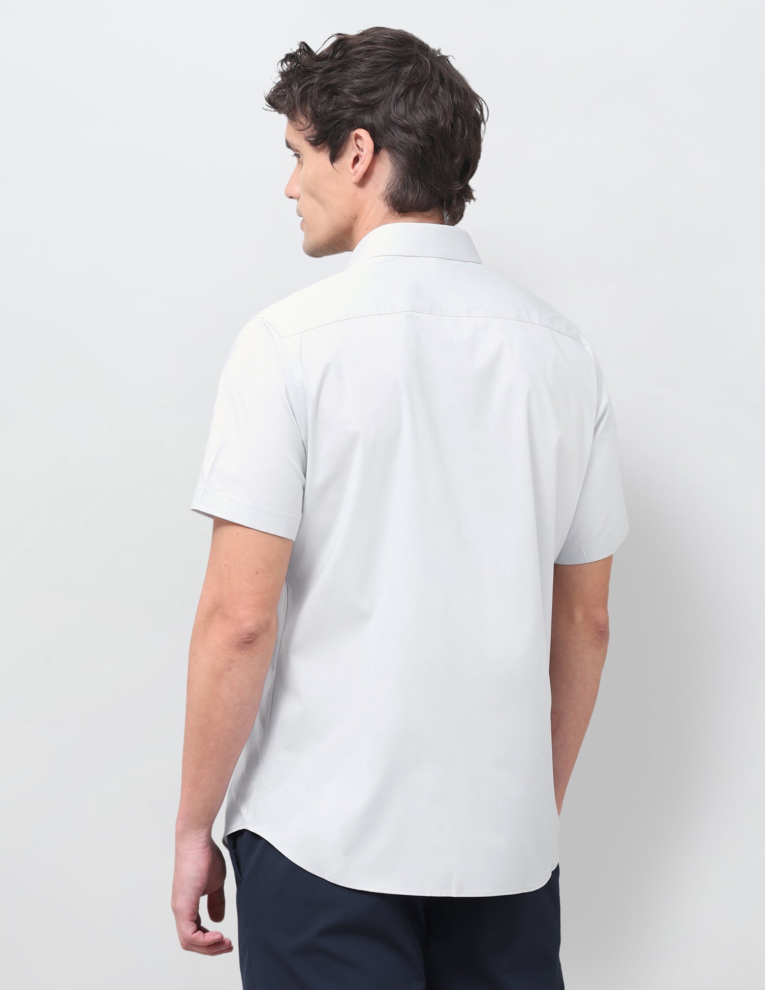 Solid Regular Fit Shirt Grey - U.S. Polo Assn. India | Large