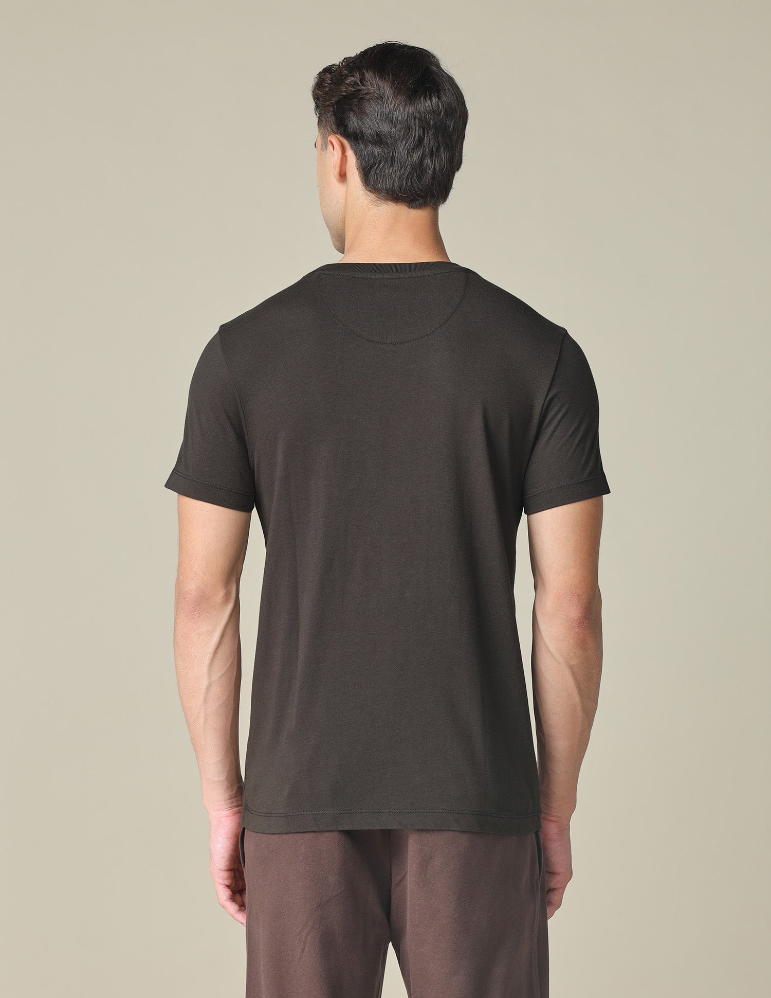 Muscle Fit Brand Printed T- Shirt Choco - U.S. POLO ASSN. | Large