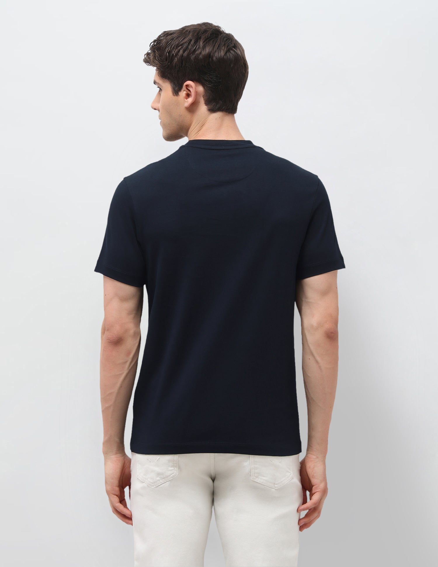 Graphic Brand Printed Slim Fit T-Shirt Navy - U.S. Polo Assn. India | Large