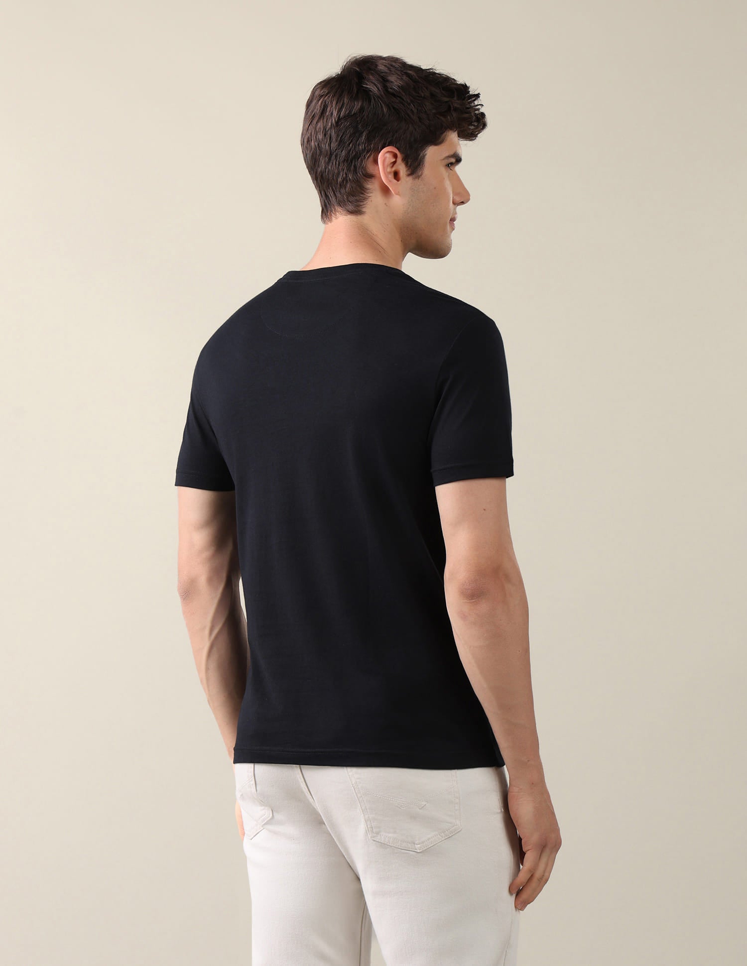 Graphic Brand Printed Regular Fit T-Shirt Blue - U.S. Polo Assn. India | Large