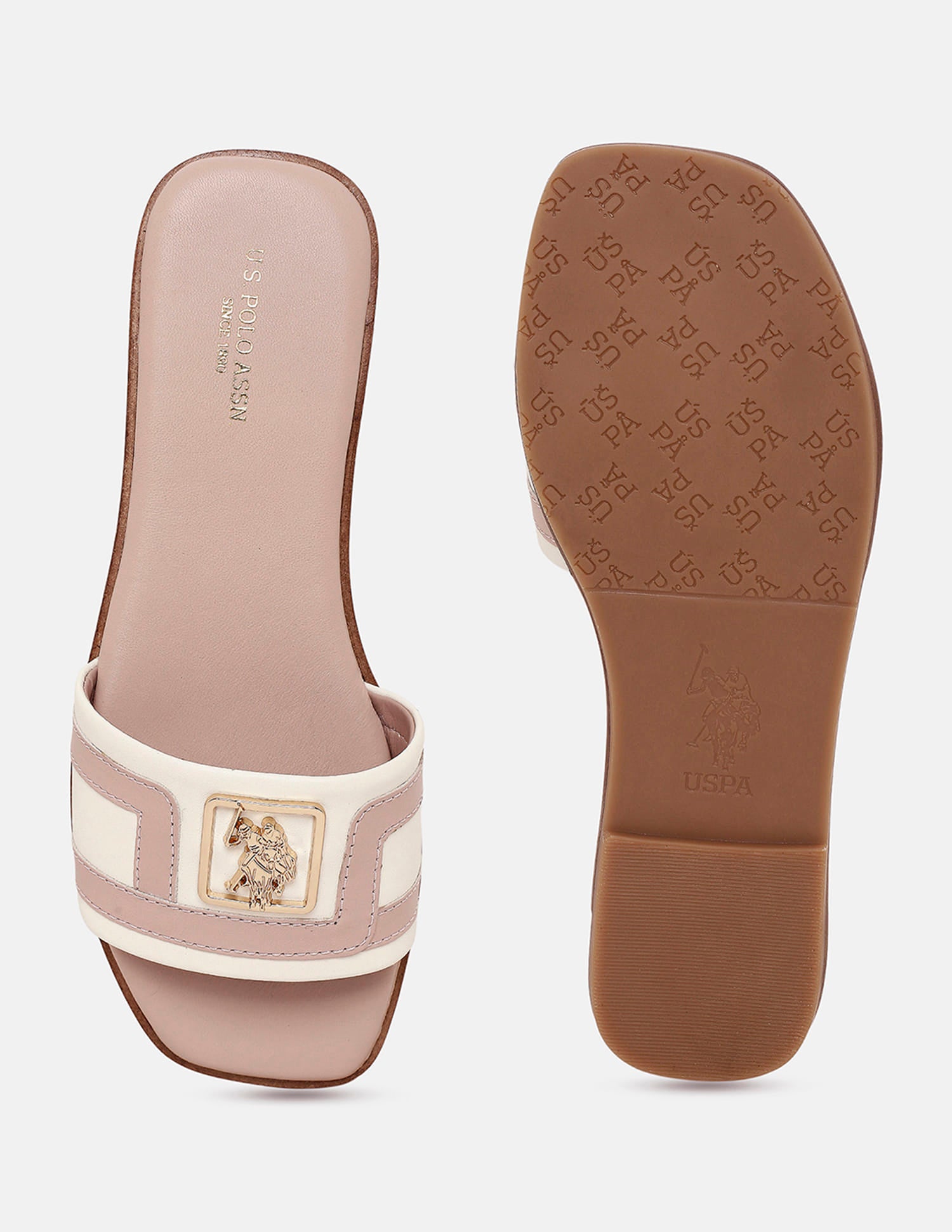 Veylisse Square Toe Flats Nude - U.S. Polo Assn. India | Large