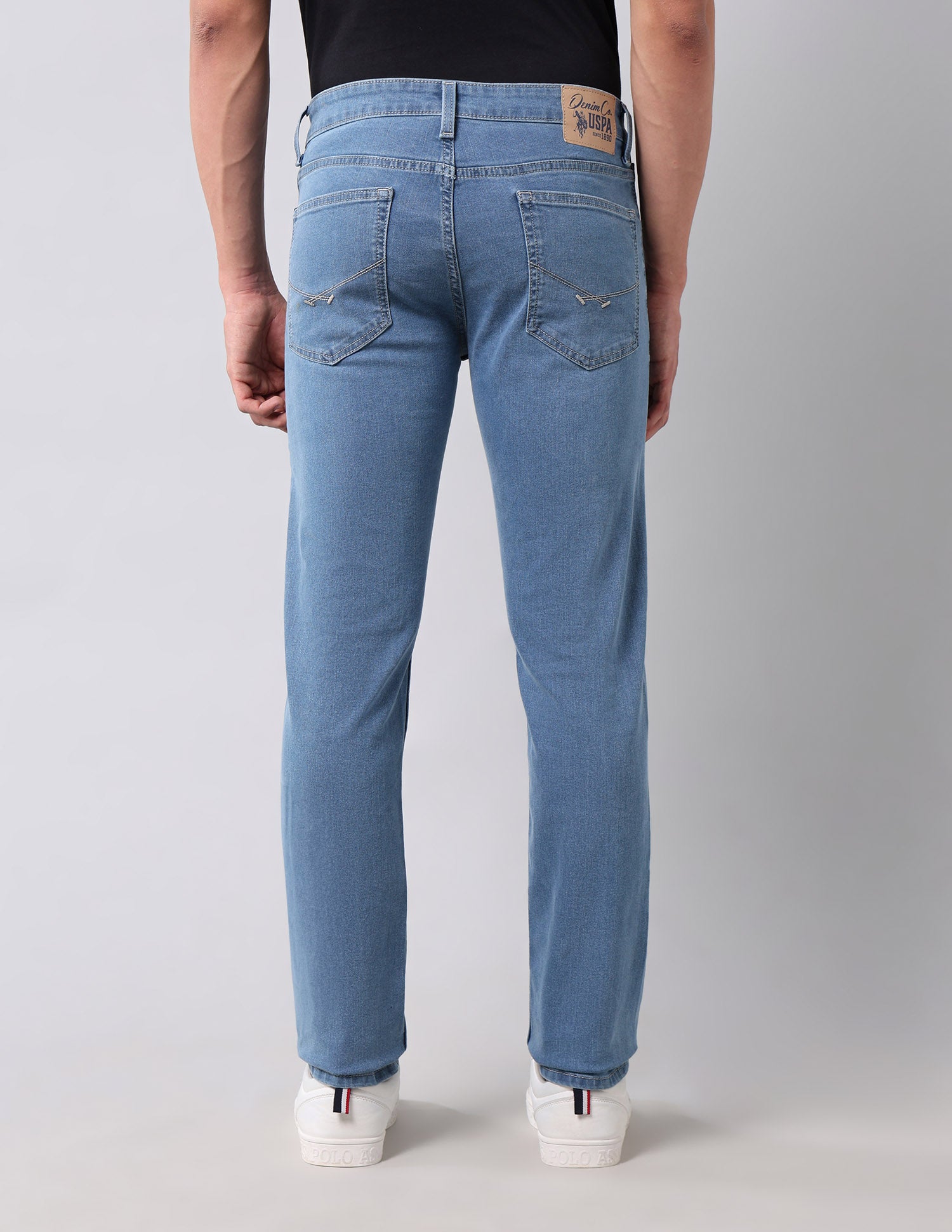 Regallo Skinny Fit Blue Jeans Light Wash - U.S. Polo Assn. India | Large