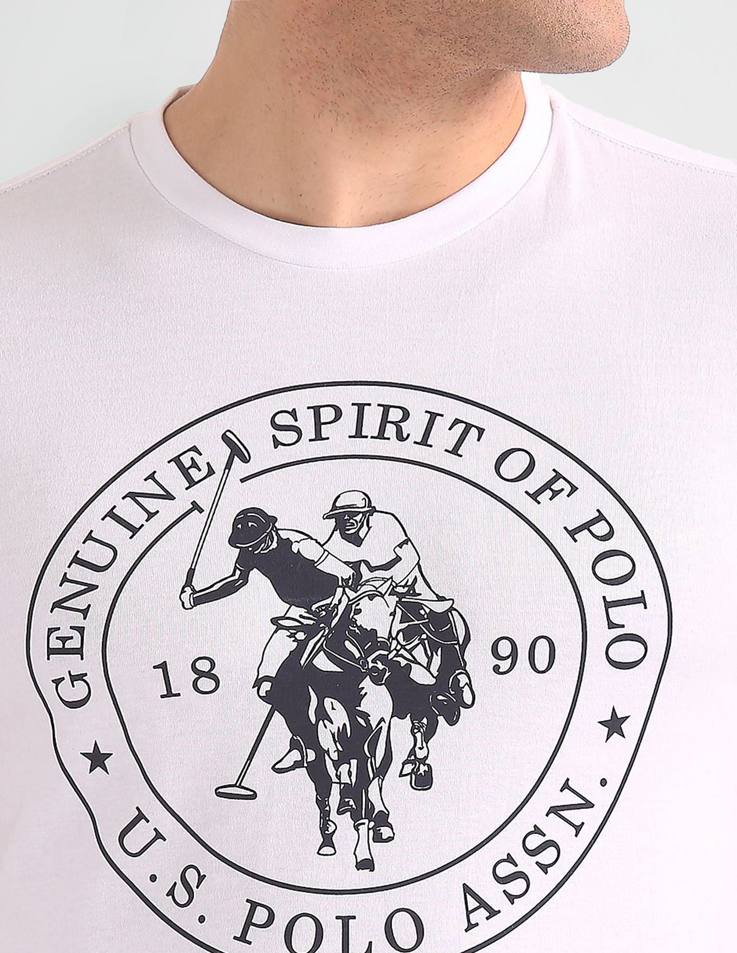 Comfort Fit Printed I643 Lounge T-Shirt - Pack Of 1 White - U.S. POLO ASSN. | Large