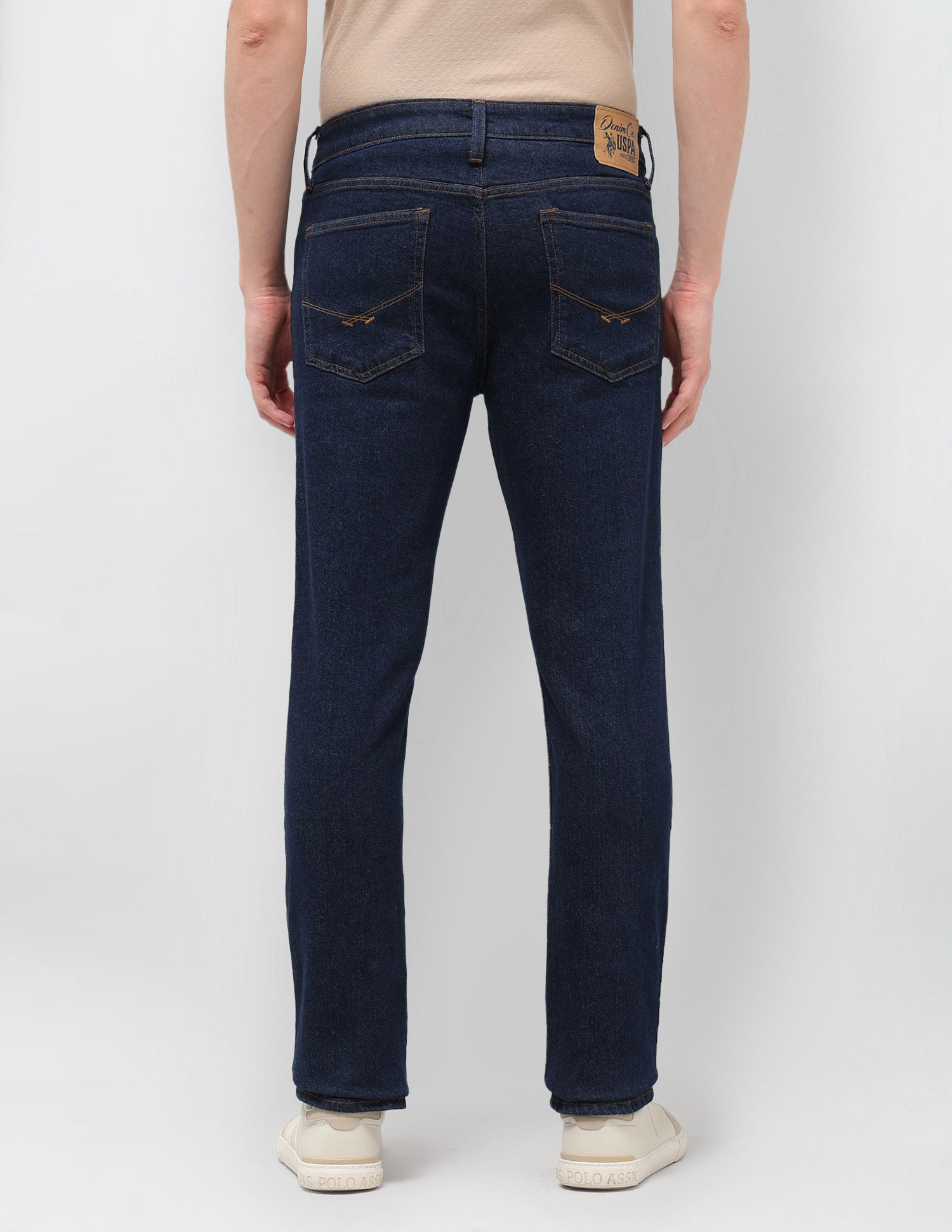 Brandon Slim Tapered Fit Blue Jeans Dark Blue - U.S. POLO ASSN. | Large