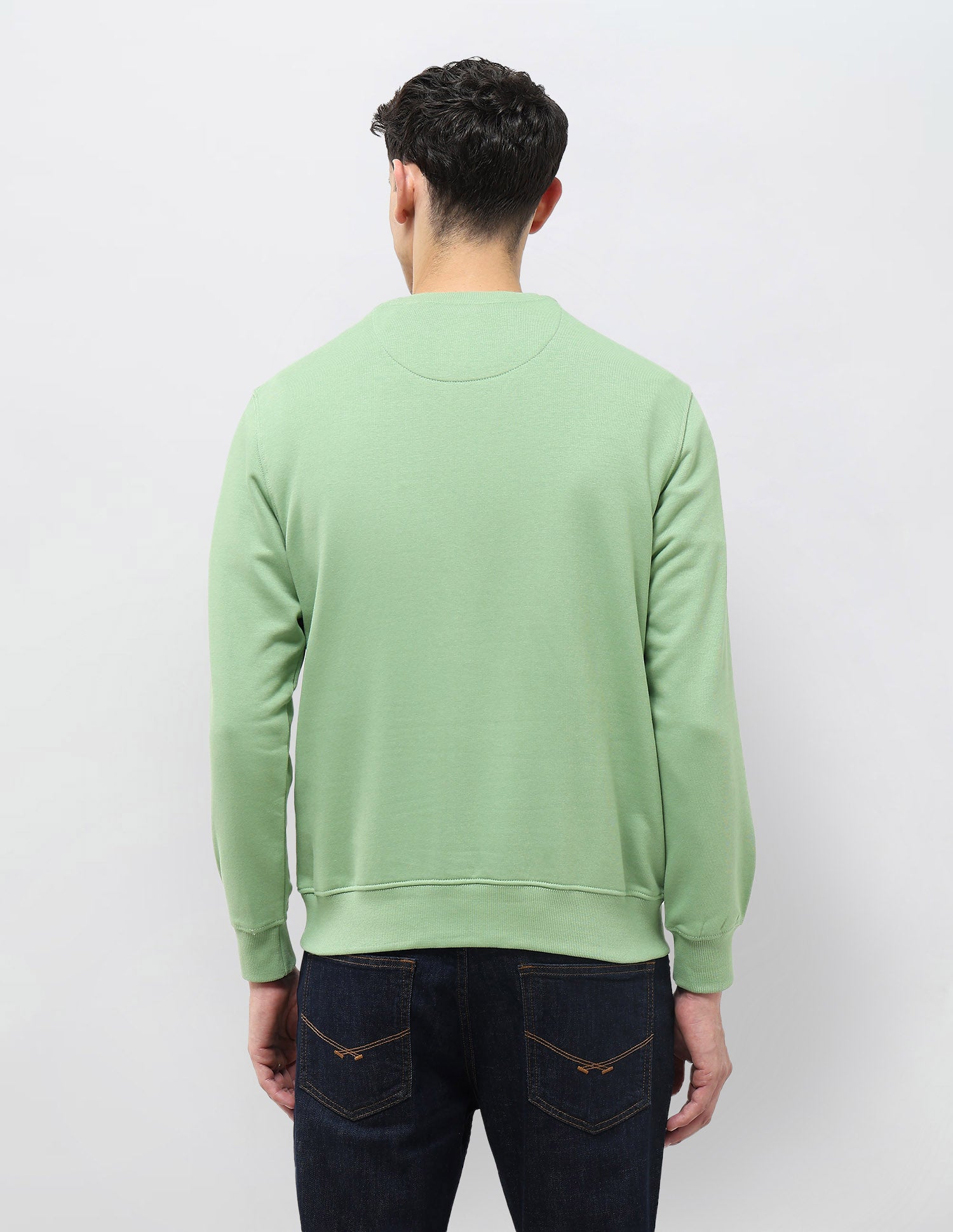 Graphic Brand Printed Regular Fit Sweatshirt Light Green - U.S. POLO ASSN. | Large