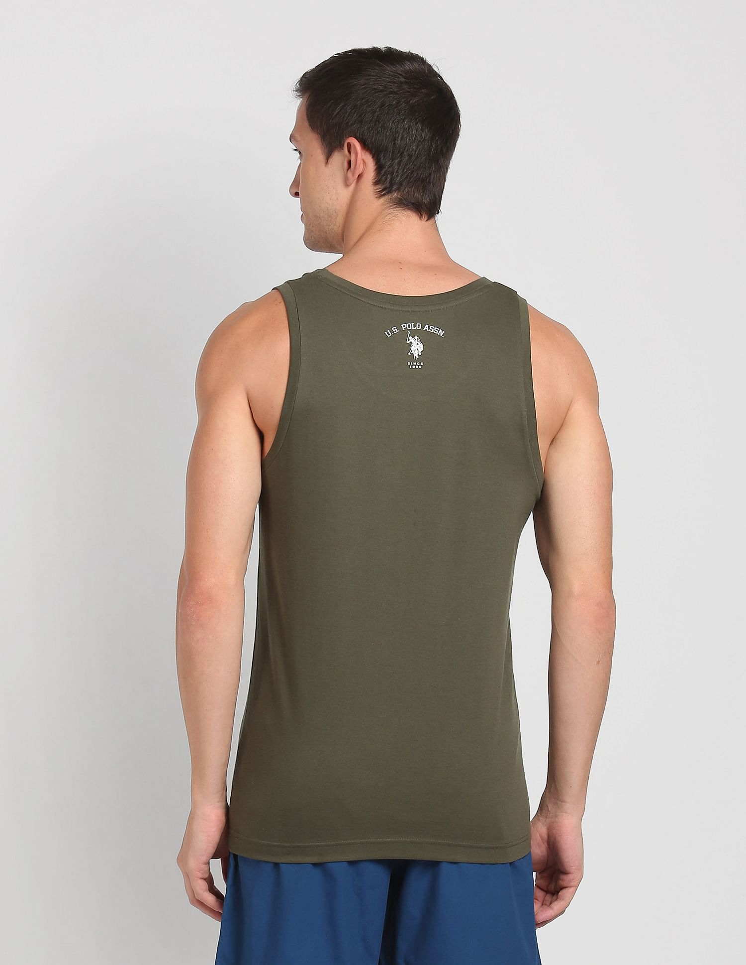 Cotton Comfort Fit I617 Vest - Pack Of 1 Olive - U.S. POLO ASSN. | Large