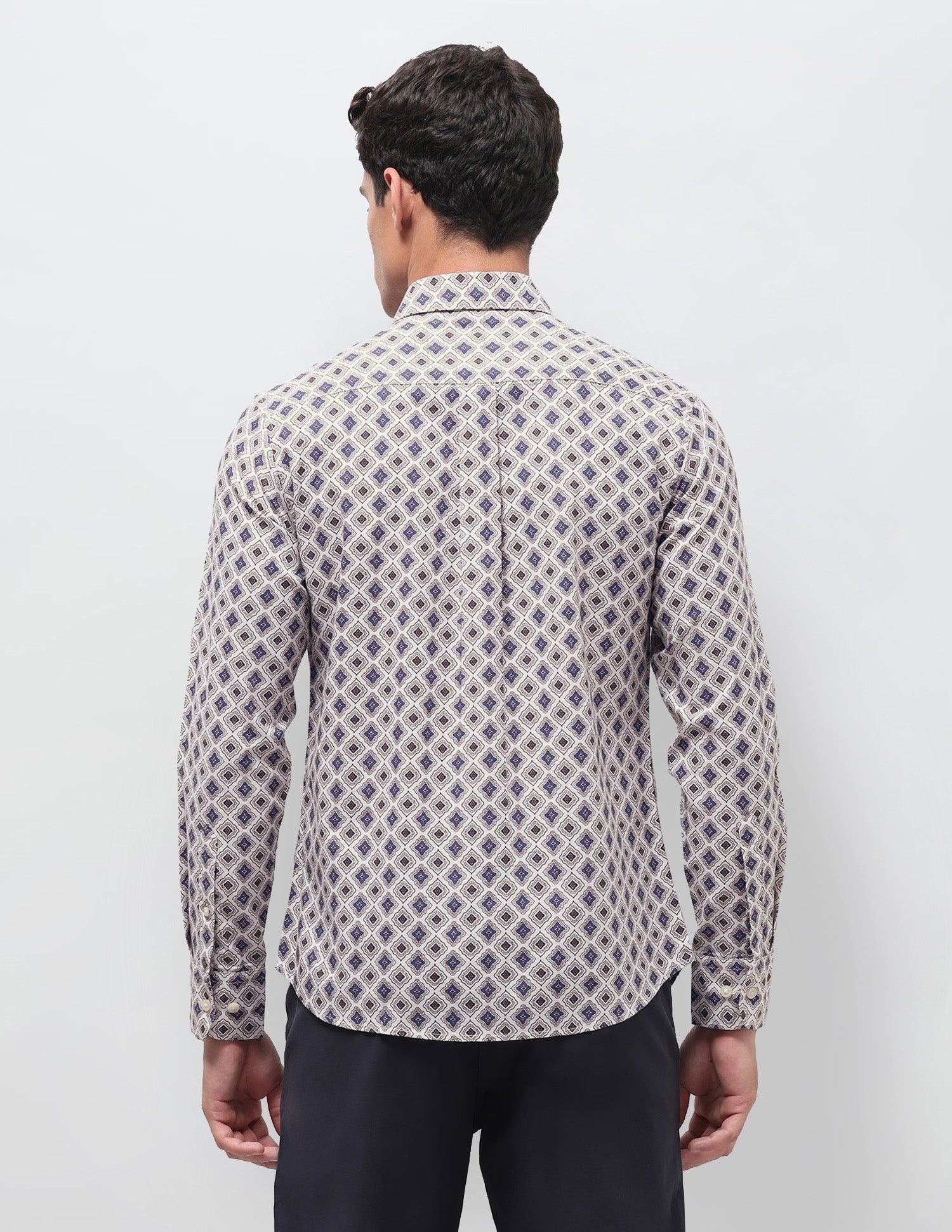 Dobby Regular Fit Shirt Brown - U.S. Polo Assn. India | Large