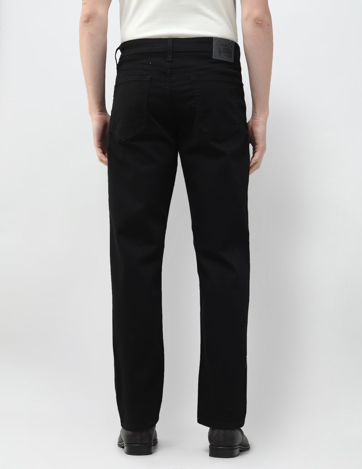 Mid Rise Shawn Relaxed Fit Jeans Black - U.S. Polo Assn. India | Large