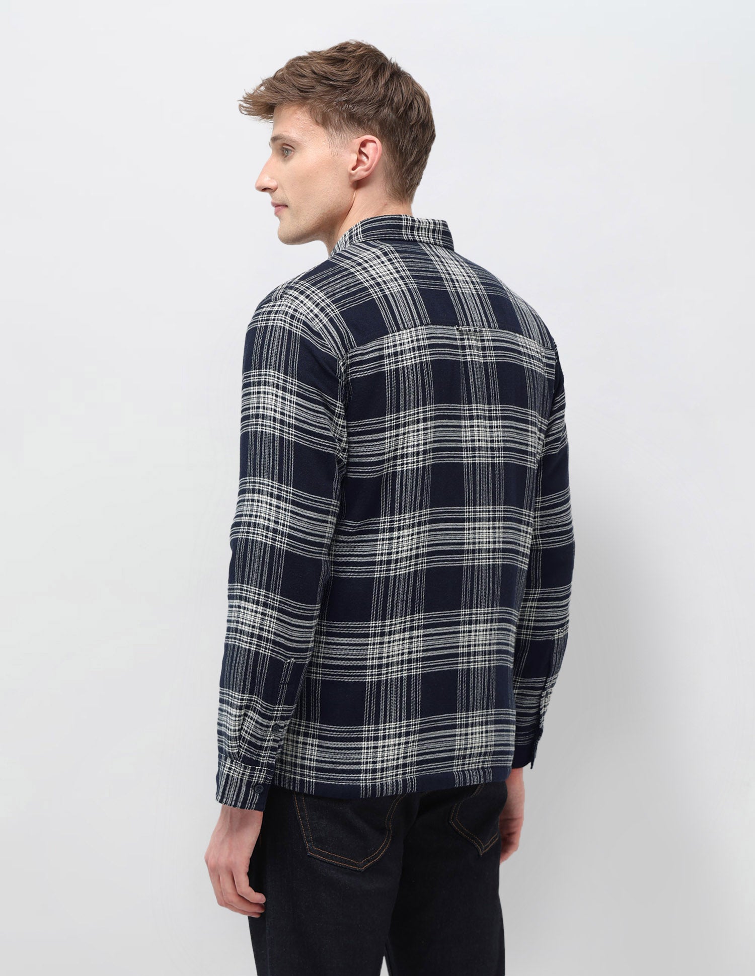 Tartan Checked Slim Fit Shirt Black - U.S. POLO ASSN. | Large