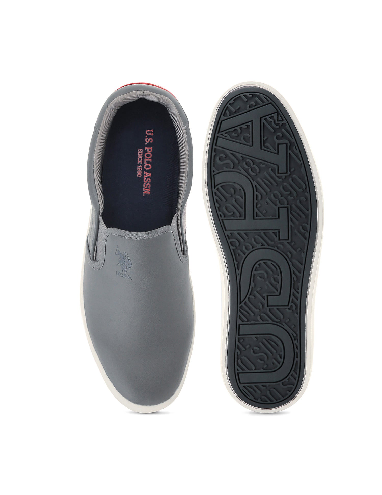 Men Timeo 2.0 Round Toe Sneakers Grey - U.S. Polo Assn. India | Large
