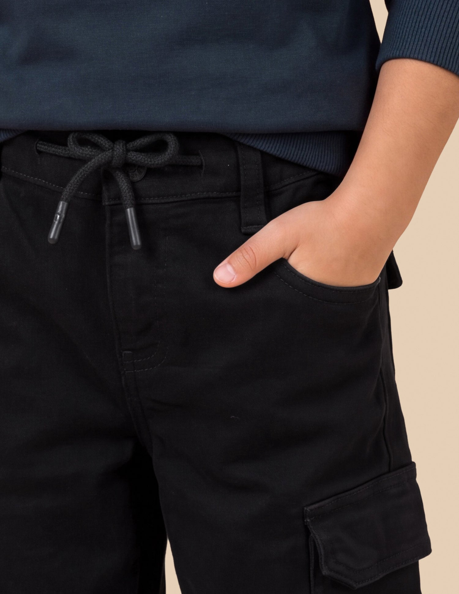 Shawn Baggy Fit Black Cargo Jeans Black - U.S. Polo Assn. India | Large