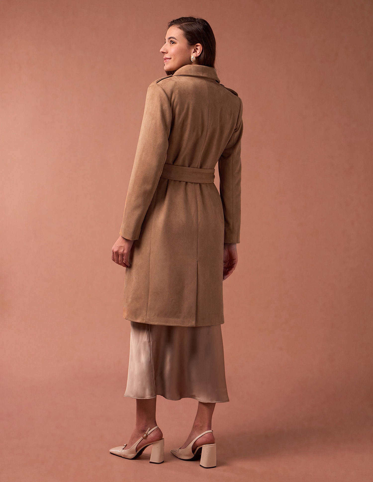 Longline Lapel Collar Jacket Khaki - U.S. POLO ASSN. | Large