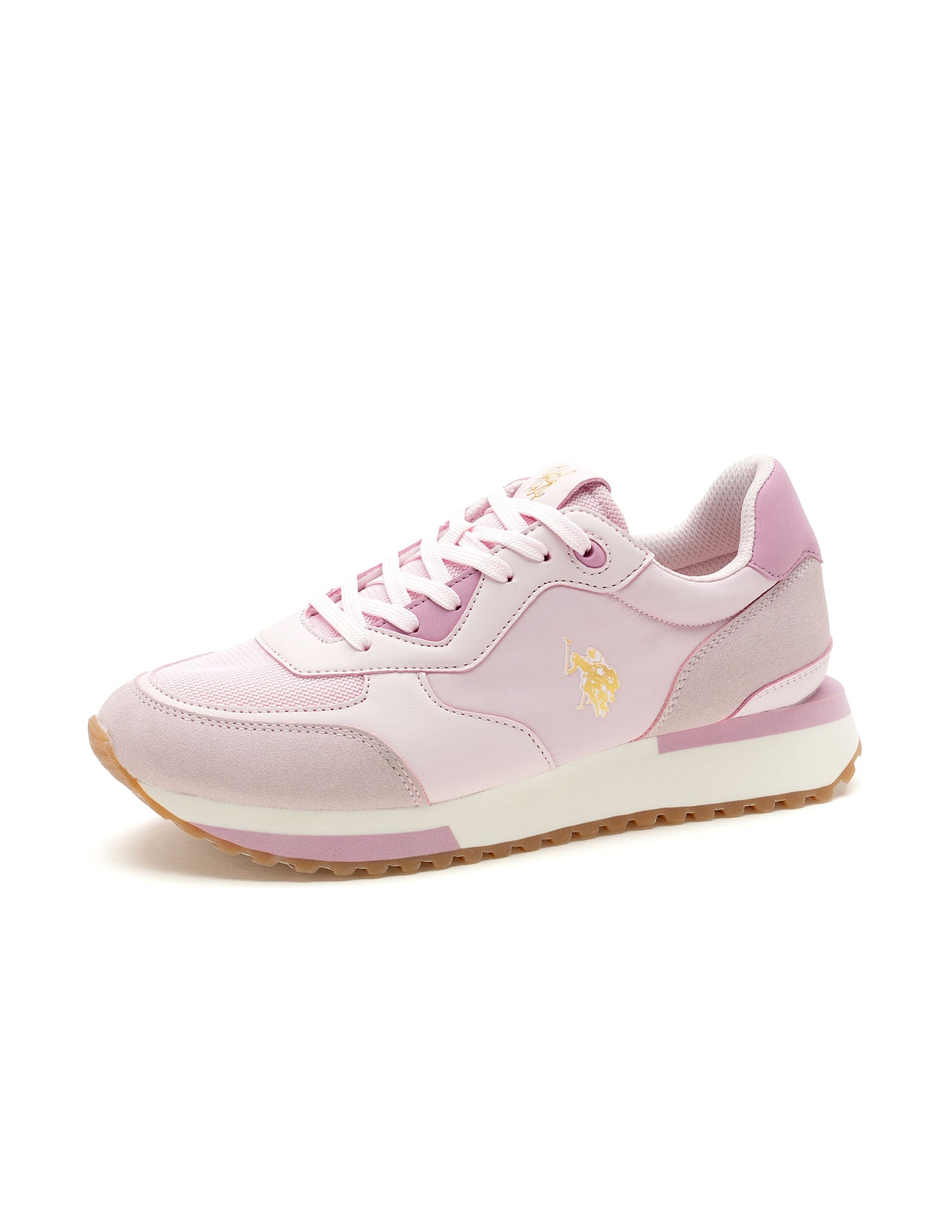 Women Cleo Suede Sneakers Pink - U.S. Polo Assn. India | Large