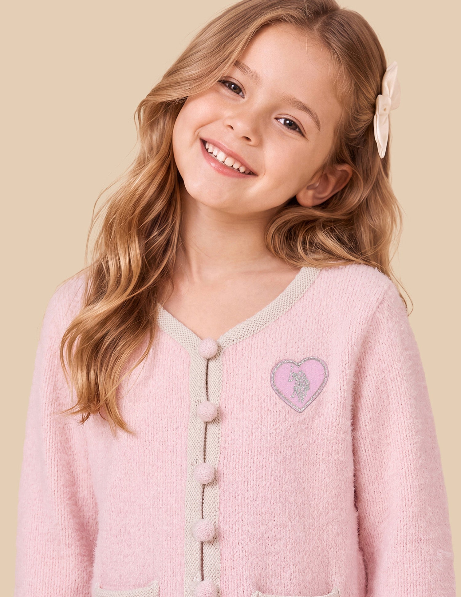 Solid Relaxed Fit Sweater Pink - U.S. Polo Assn. India | Large