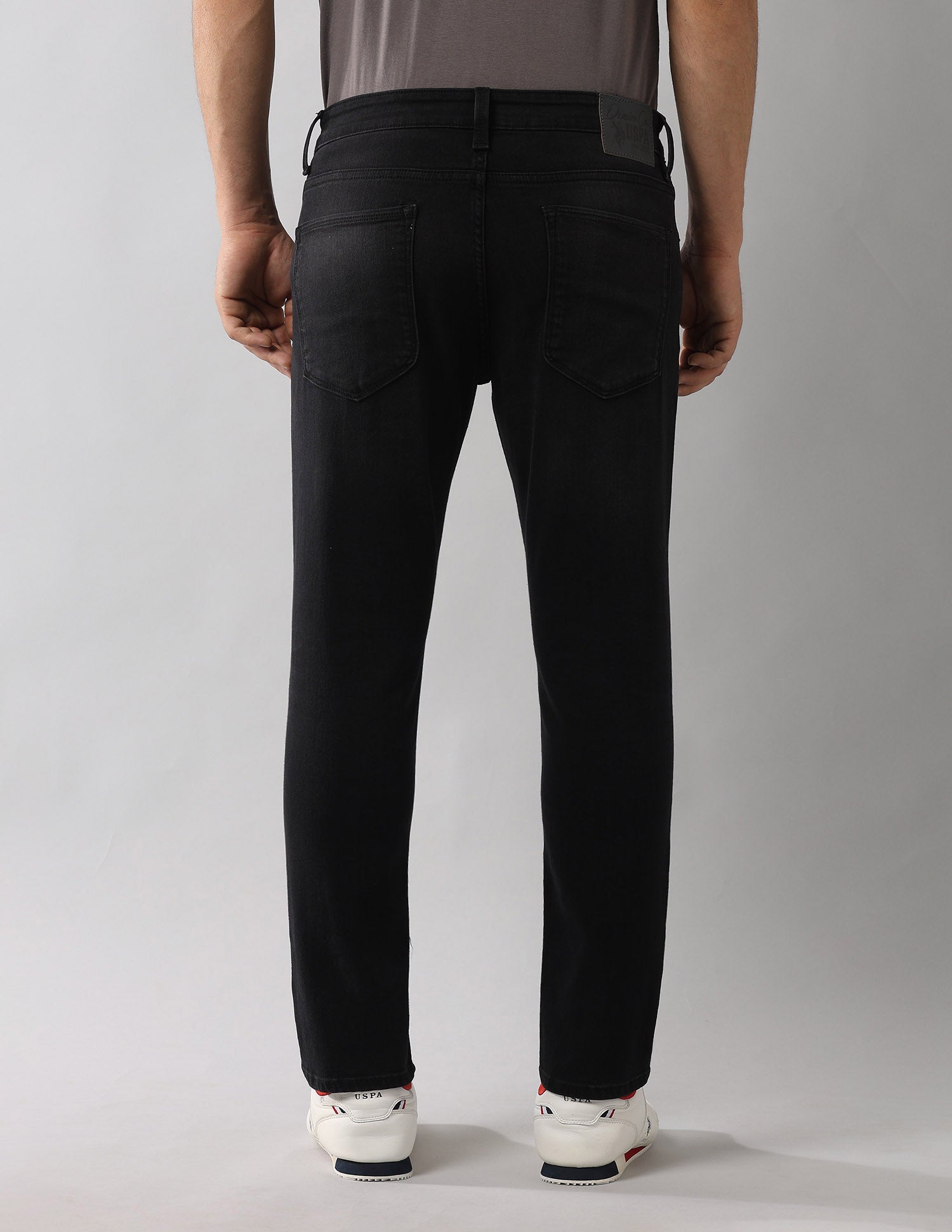 Henry Tapered Fit Cropped Super Stretch Jeans Black - U.S. Polo Assn. India | Large