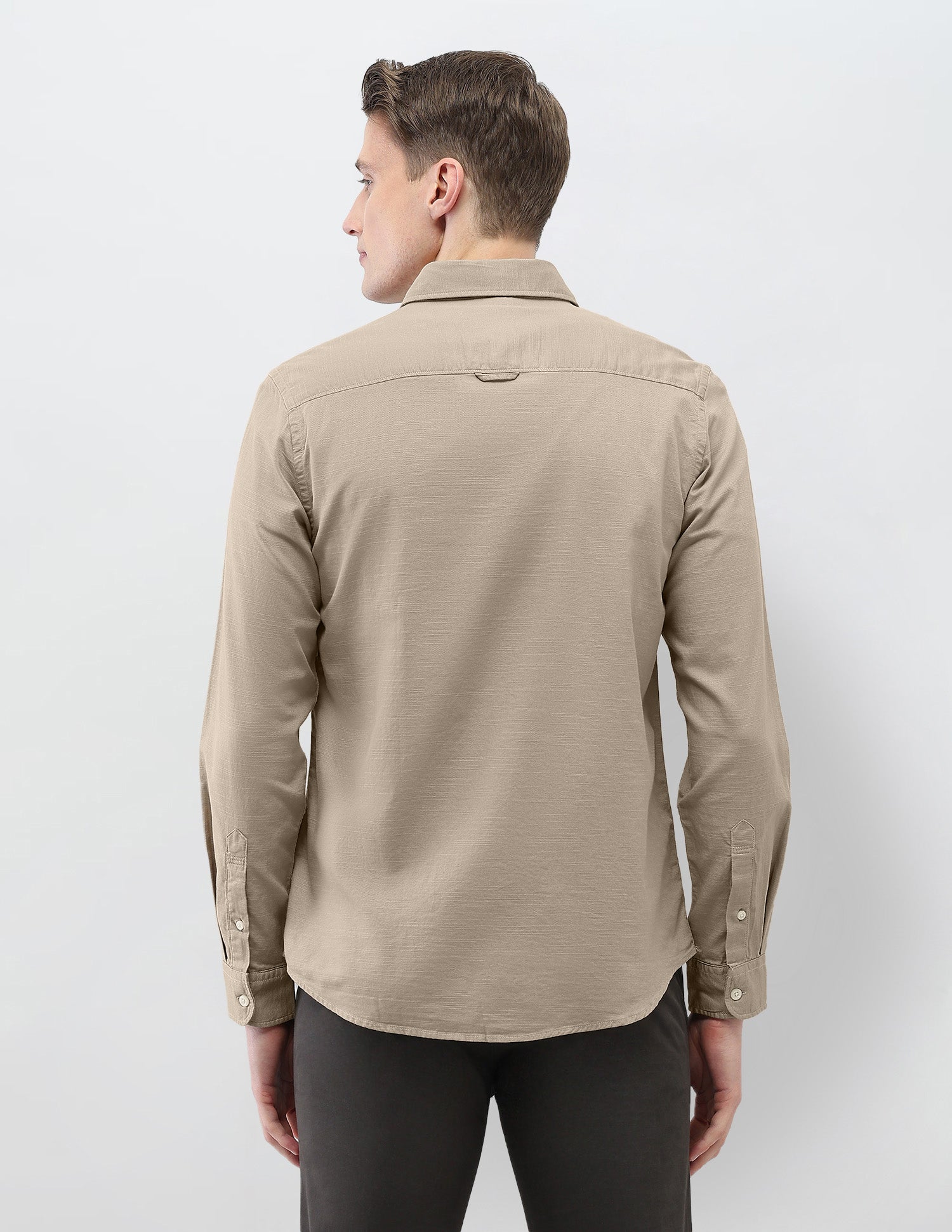 Motel On The Coast Regular Fit Shirt Khaki - U.S. Polo Assn. India | Large