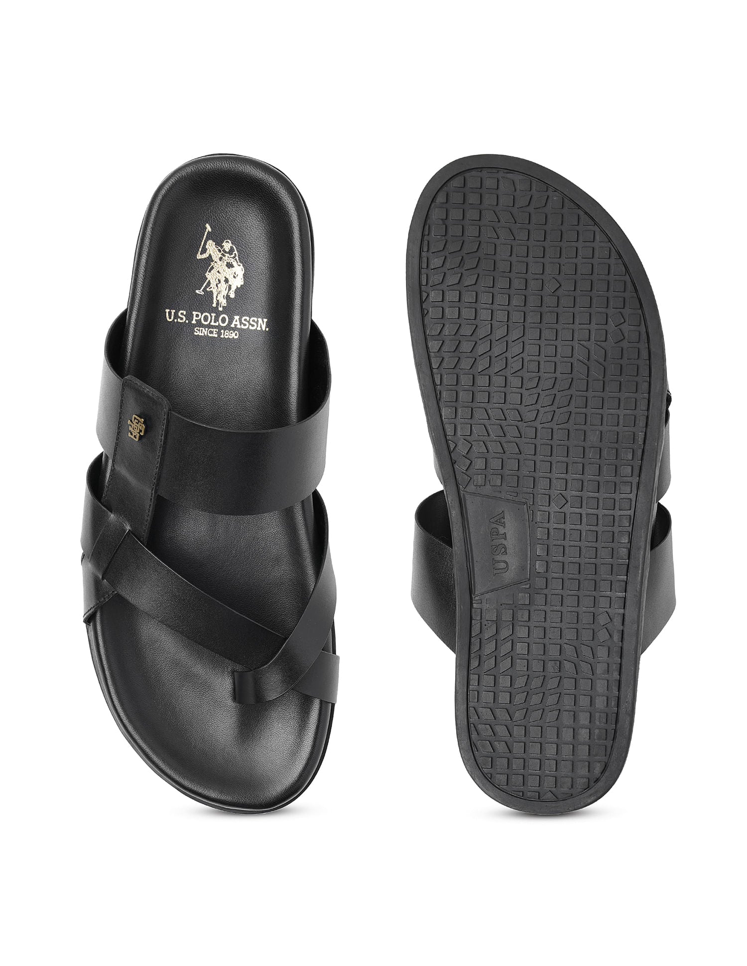 Strap Iker Sandals Black - U.S. POLO ASSN. | Large