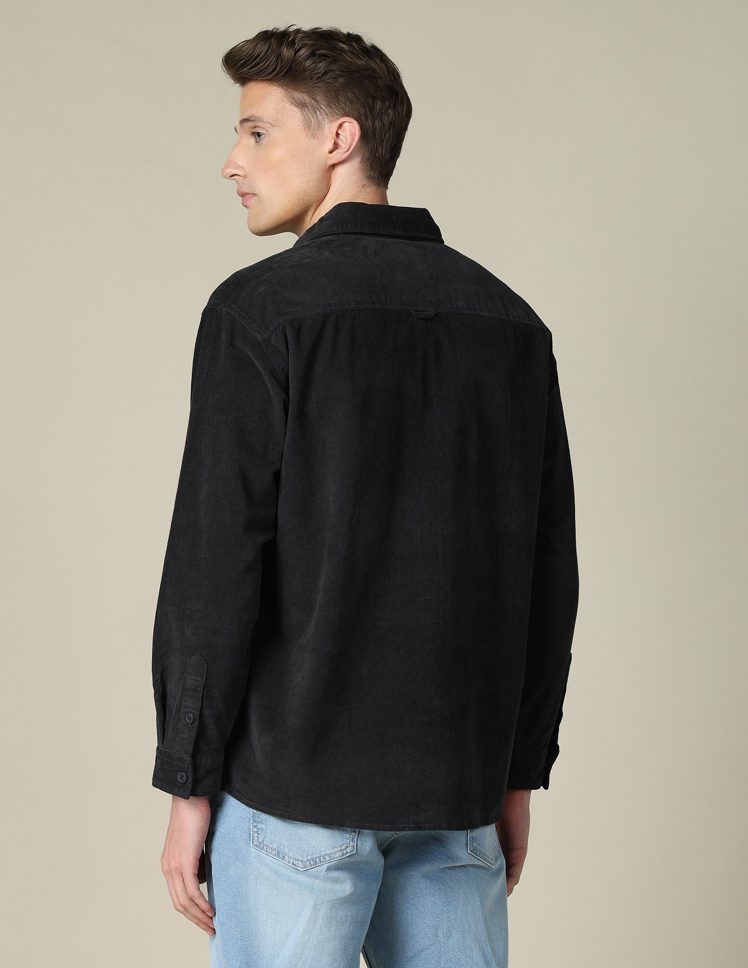 Corduroy Regular Fit Shacket Black - U.S. POLO ASSN. | Large