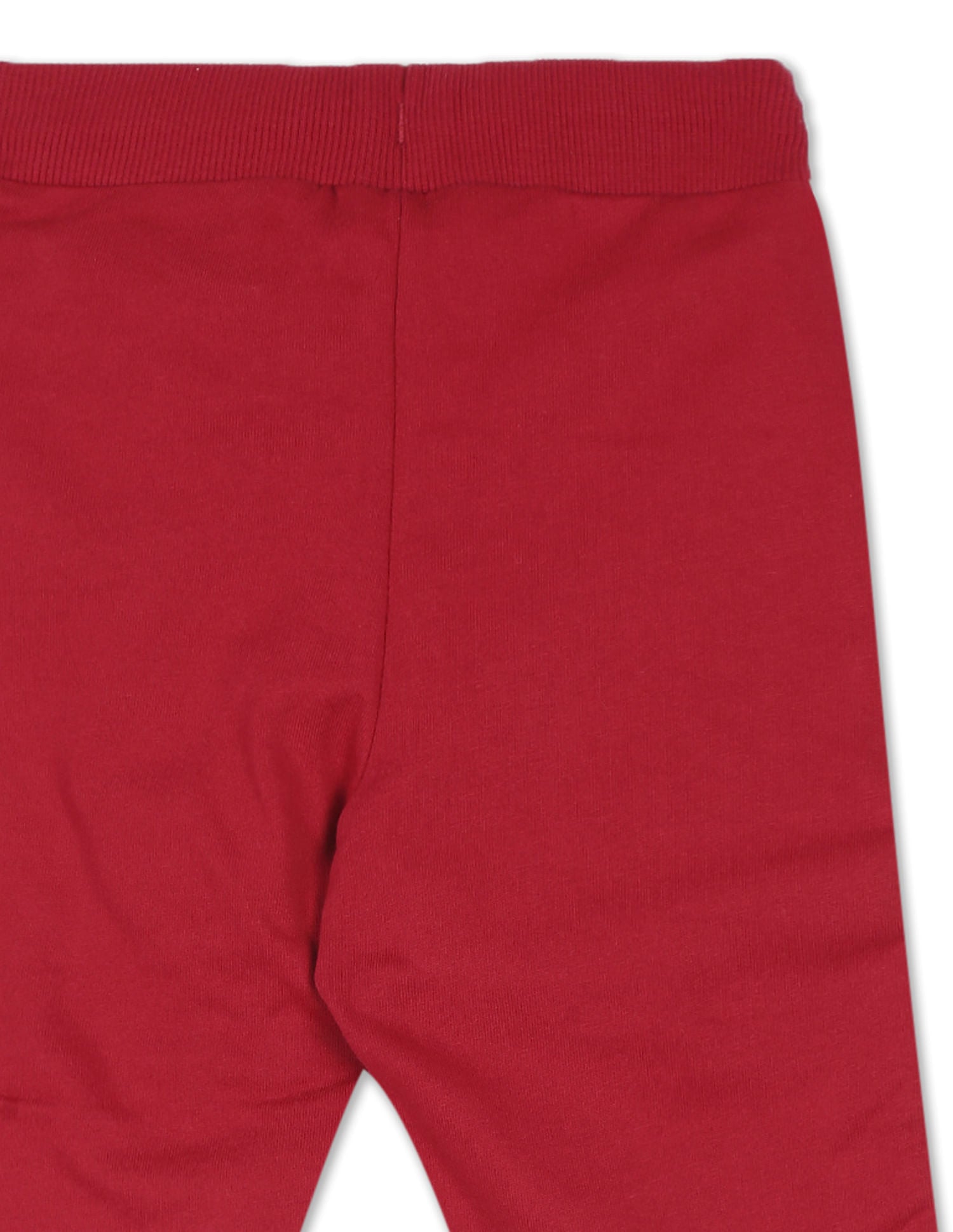 Girls Red Mid Rise Solid Joggers Red - U.S. POLO ASSN. | Large