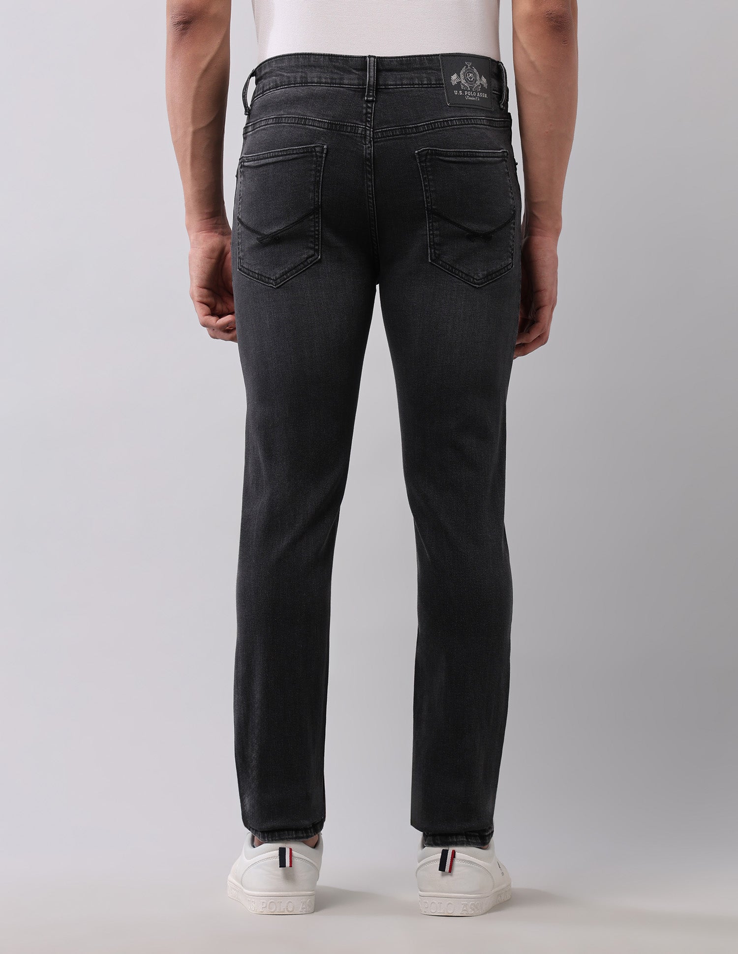 Regallo Skinny Fit Black Jeans Black - U.S. Polo Assn. India | Large