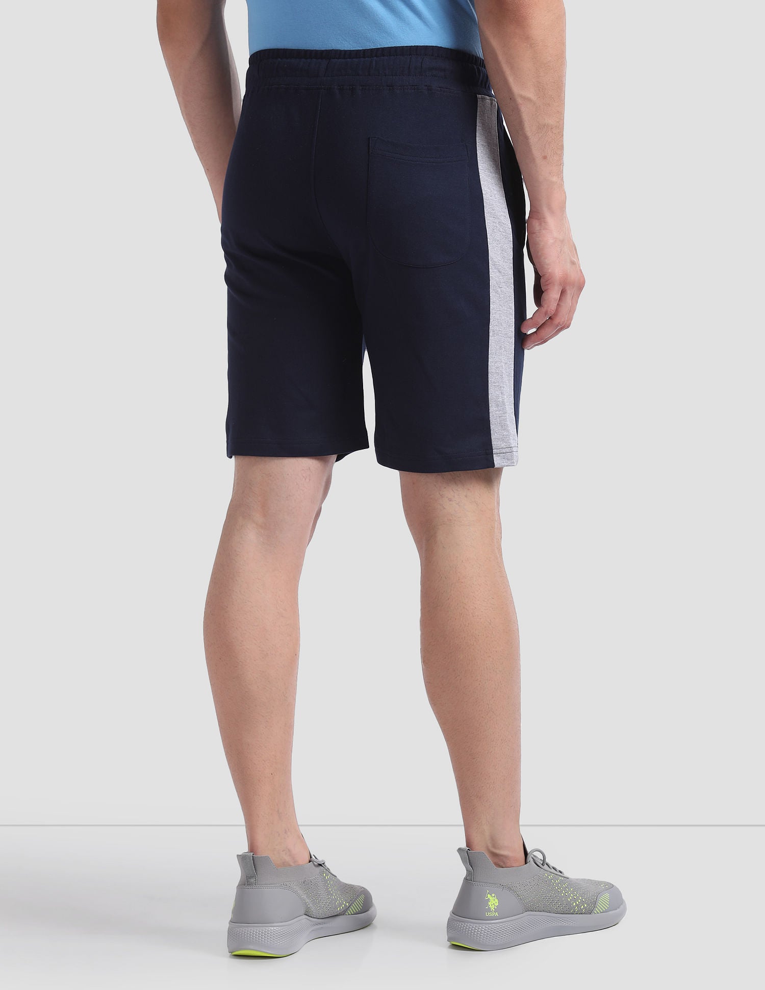 Panelled Cotton OES01 Lounge Shorts - Pack Of 1 Navy - U.S. POLO ASSN. | Large