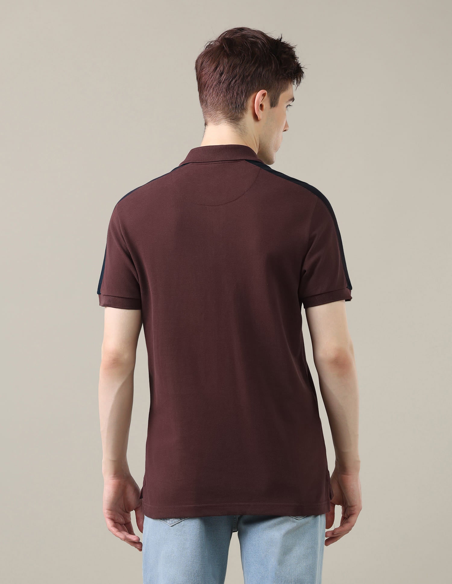 Solid Slim Fit Polo Shirt Red - U.S. Polo Assn. India | Large